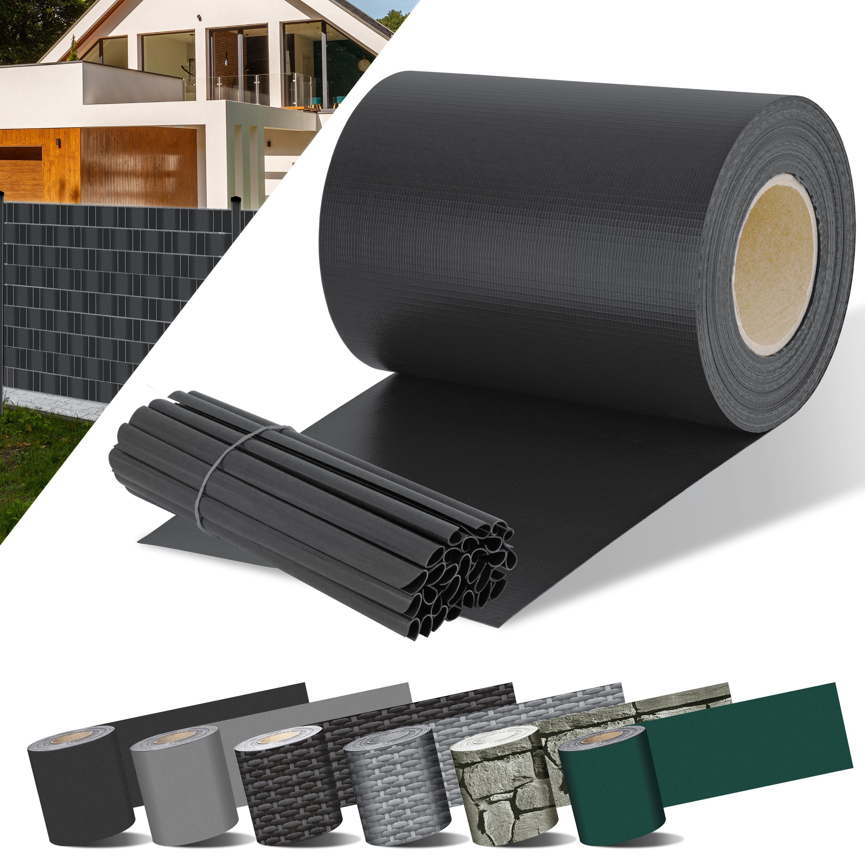 KESSER Sichtschutzstreifen, PVC Sichtschutzstreifen Sichtschutz Rolle Doppe günstig online kaufen