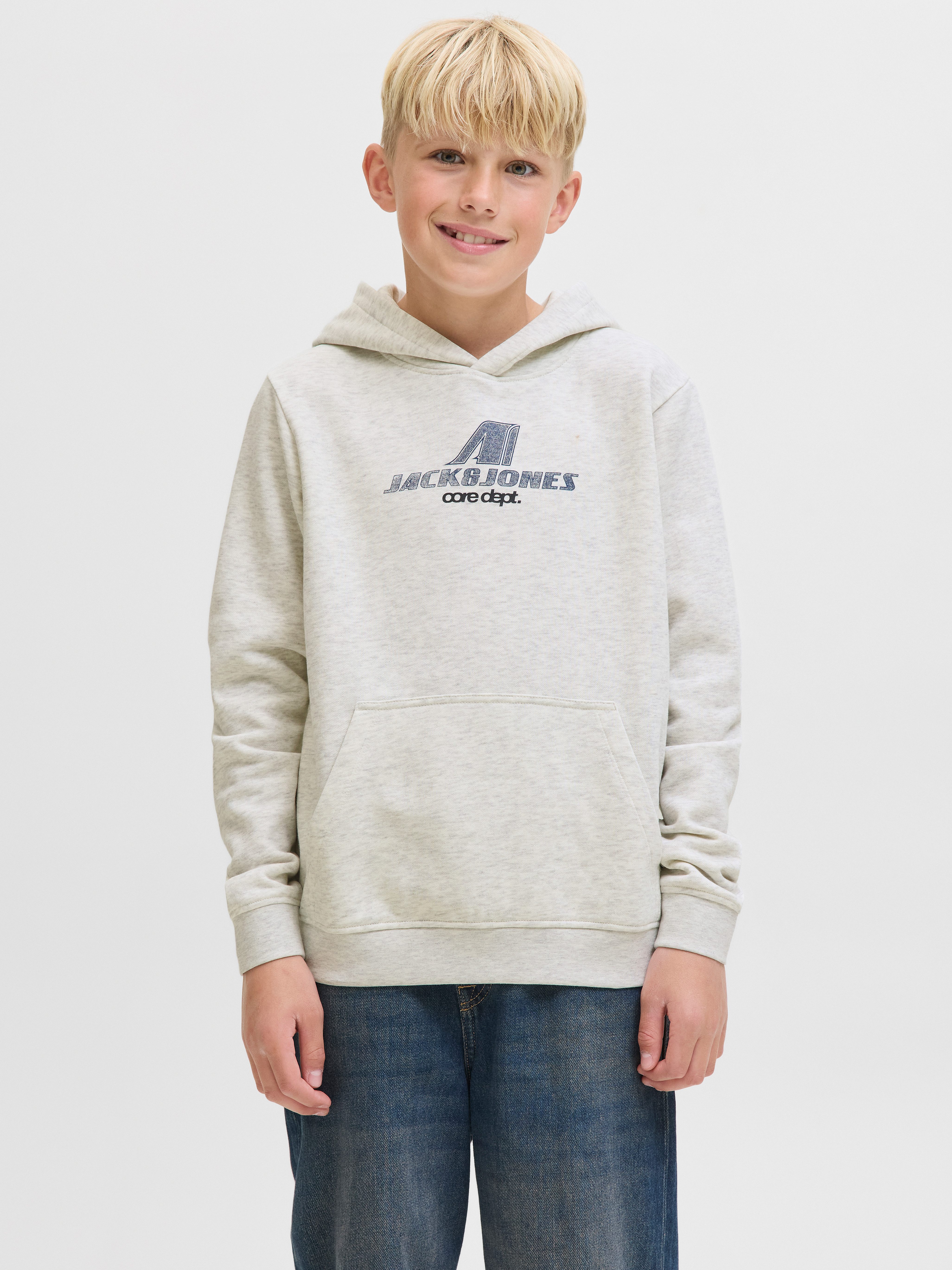 Jack & Jones Junior Kapuzensweatshirt JCOTIER FRONT PRINT SWEAT HOOD JNR