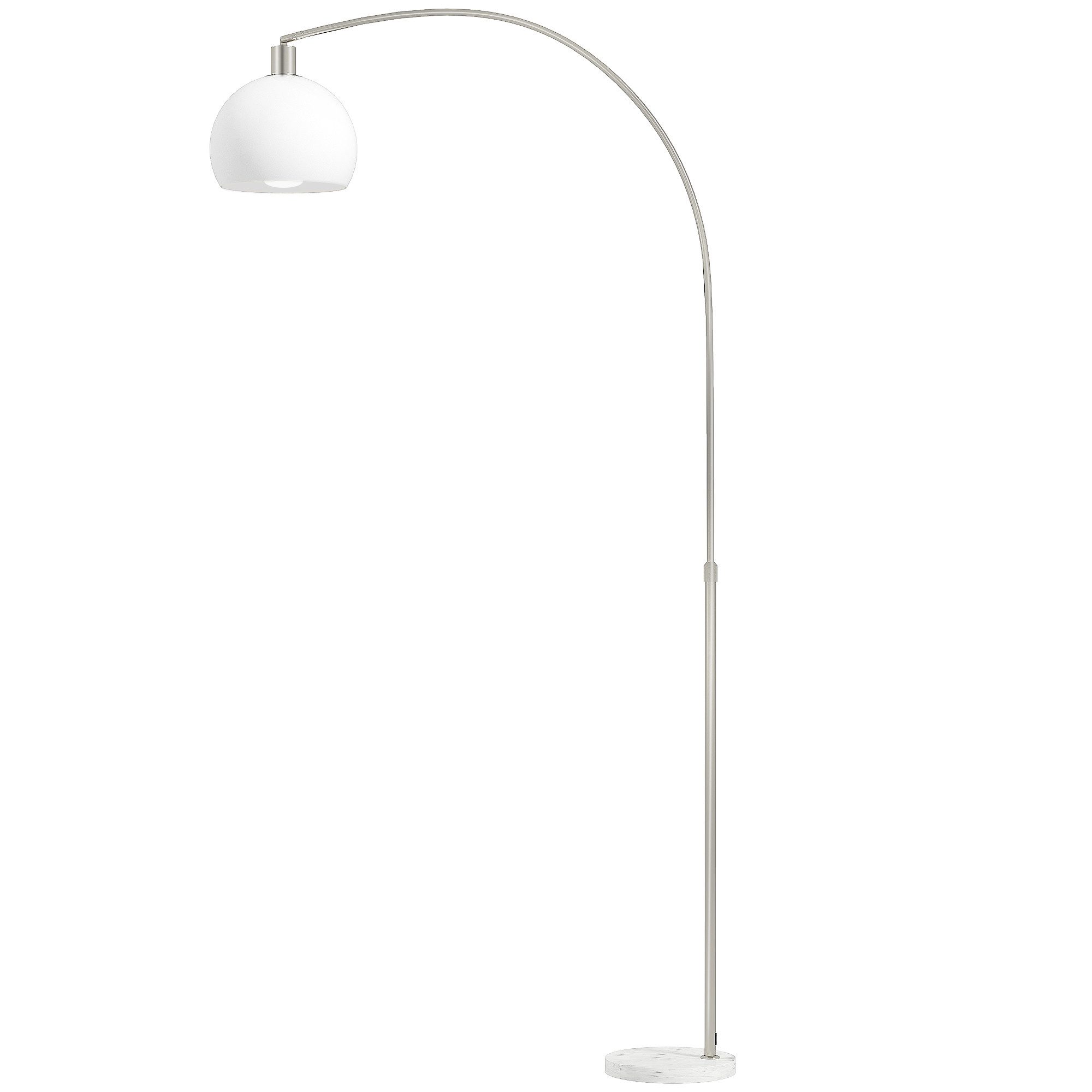 HOMCOM Stehlampe Standleuchte mit Marmorsockel, Lampenschirm, Fußschalter, E27 Fassung, Ein-,Ausschalter, ohne Leuchtmittel, für Schlafzimmer Büro, exkl. Glühbi – Bild 2 von 5