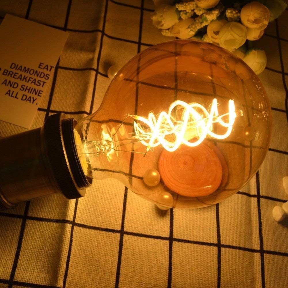 Nettlife LED-Leuchtmittel 2Stück /6 Stück Glühbirne Vintage E27 Lampe G80 Warmweiss Filament, E27, 3 St., Warmweiß, für Hotel Haus Café Bar