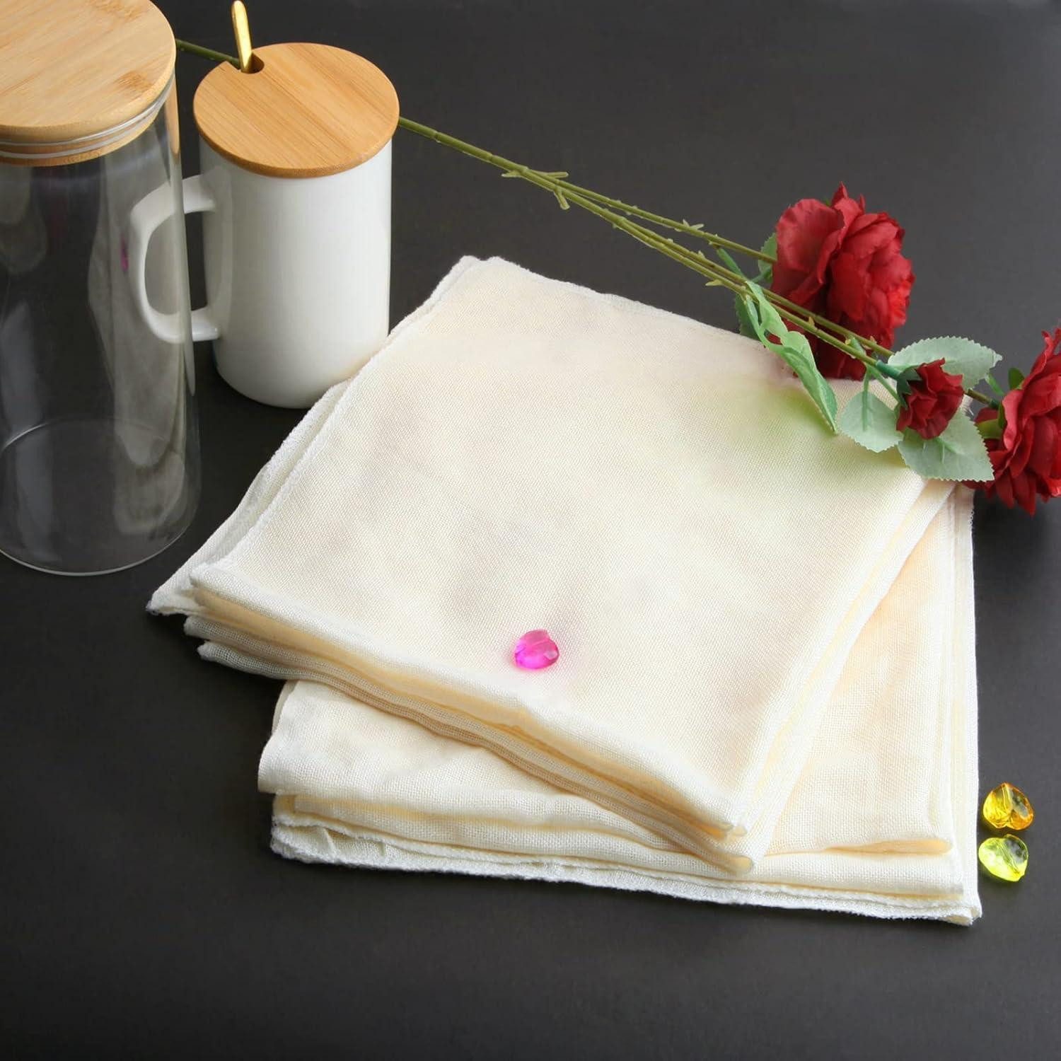 LuxusKollektion Passiersieb Passiertuch Käsetuch Cheesecloth Baumwolle 50x50cm 12 Stück, Textil, (12-St) – Bild 3 von 5