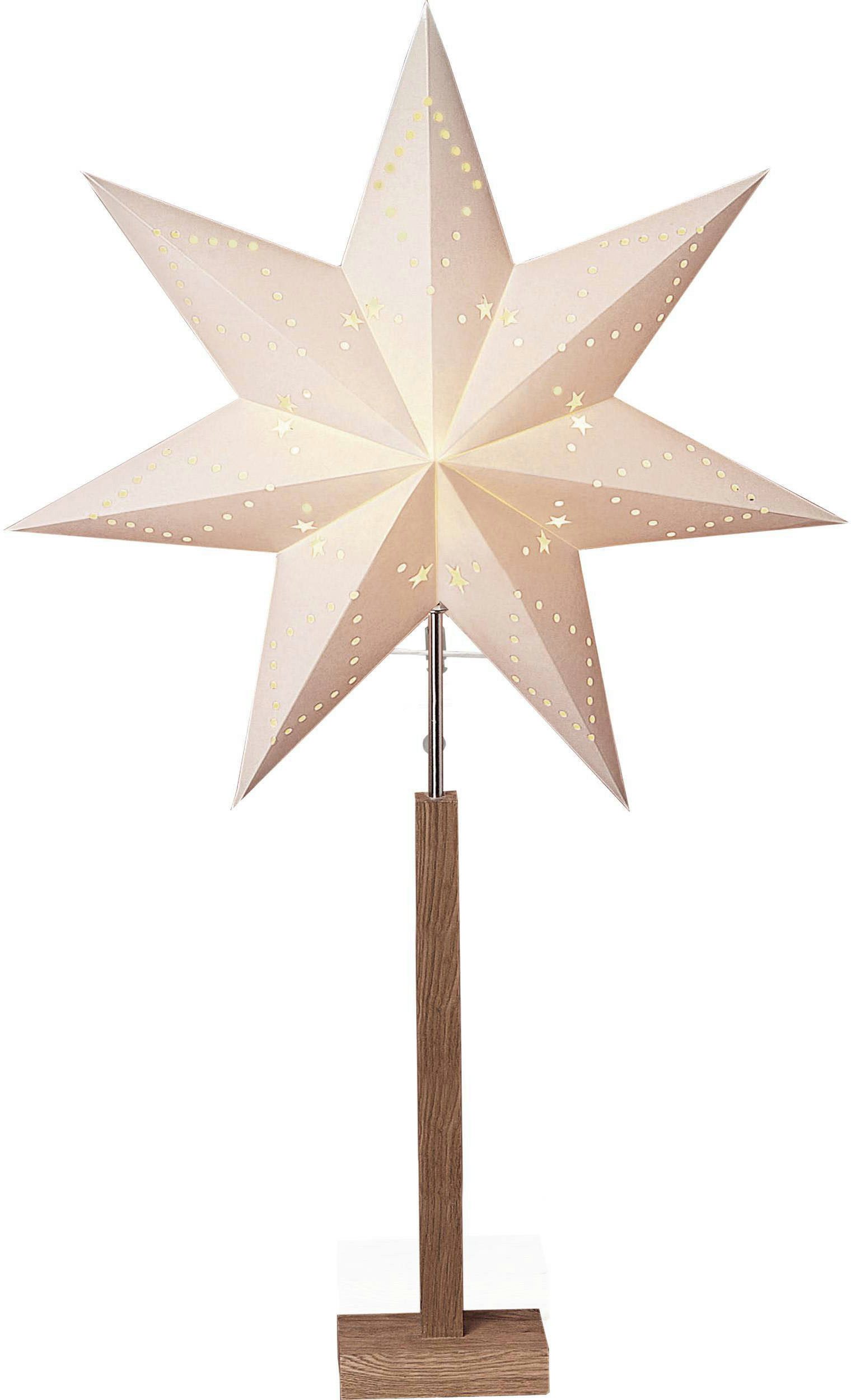 STAR TRADING Stehlampe Standleuchte Stern Karo, günstig online kaufen