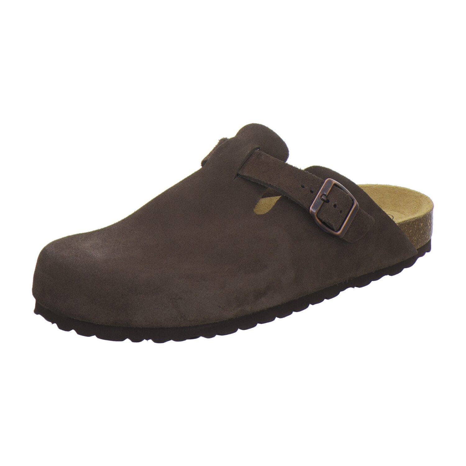 AFS-Schuhe 390076 Clogs Pantolette für Herren aus Leder mit Fußbett, Hausschuhe Made in Germany