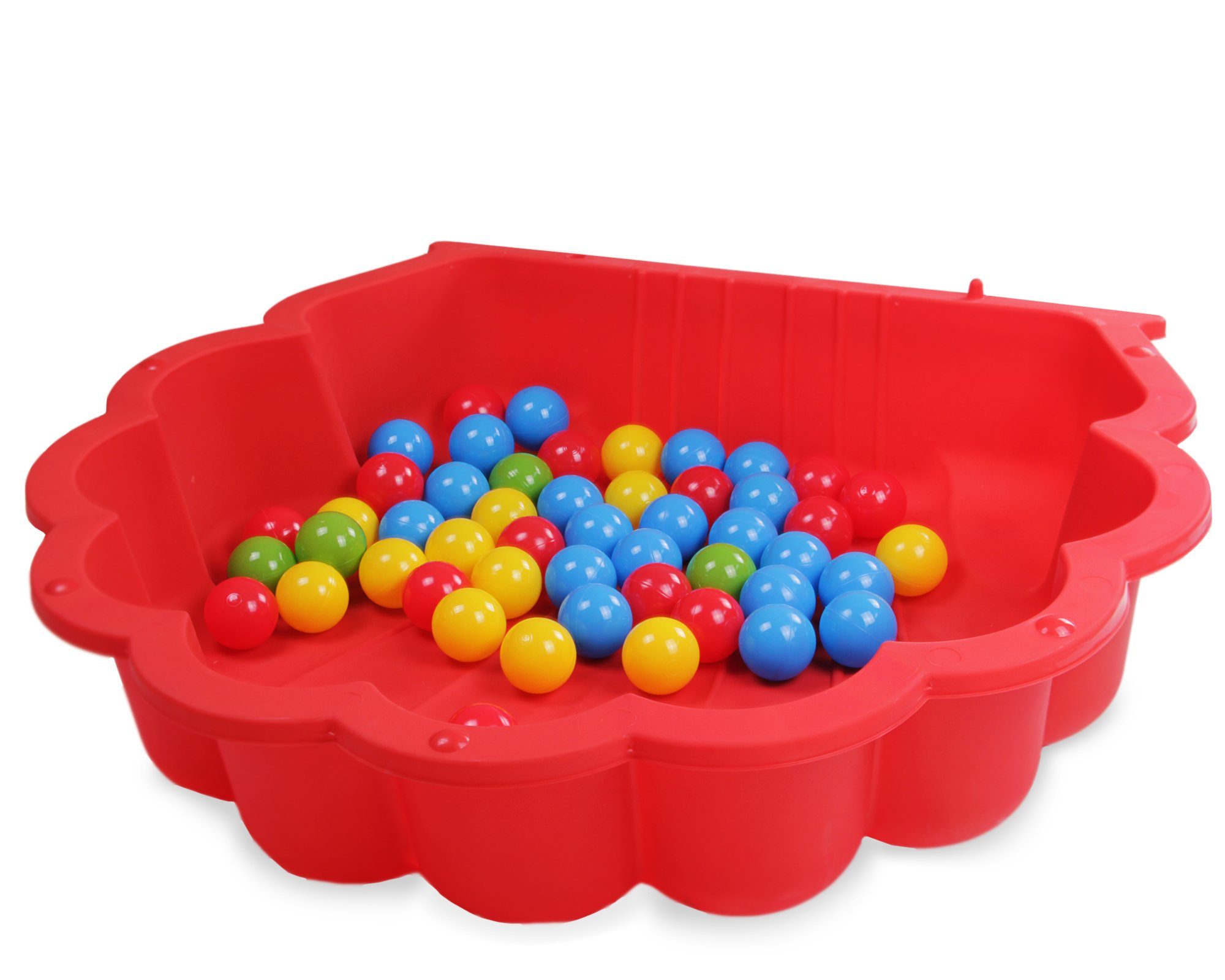 Ballnetz Bällebad-Bälle Set für 100 Bälleparadies, Kinder ONDIS24 Bälle für mit Bällebad Badebälle
