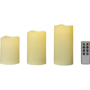 Sygonix LED-Kerze Kerzen 3er-Set, warm- dimmbar, Timer