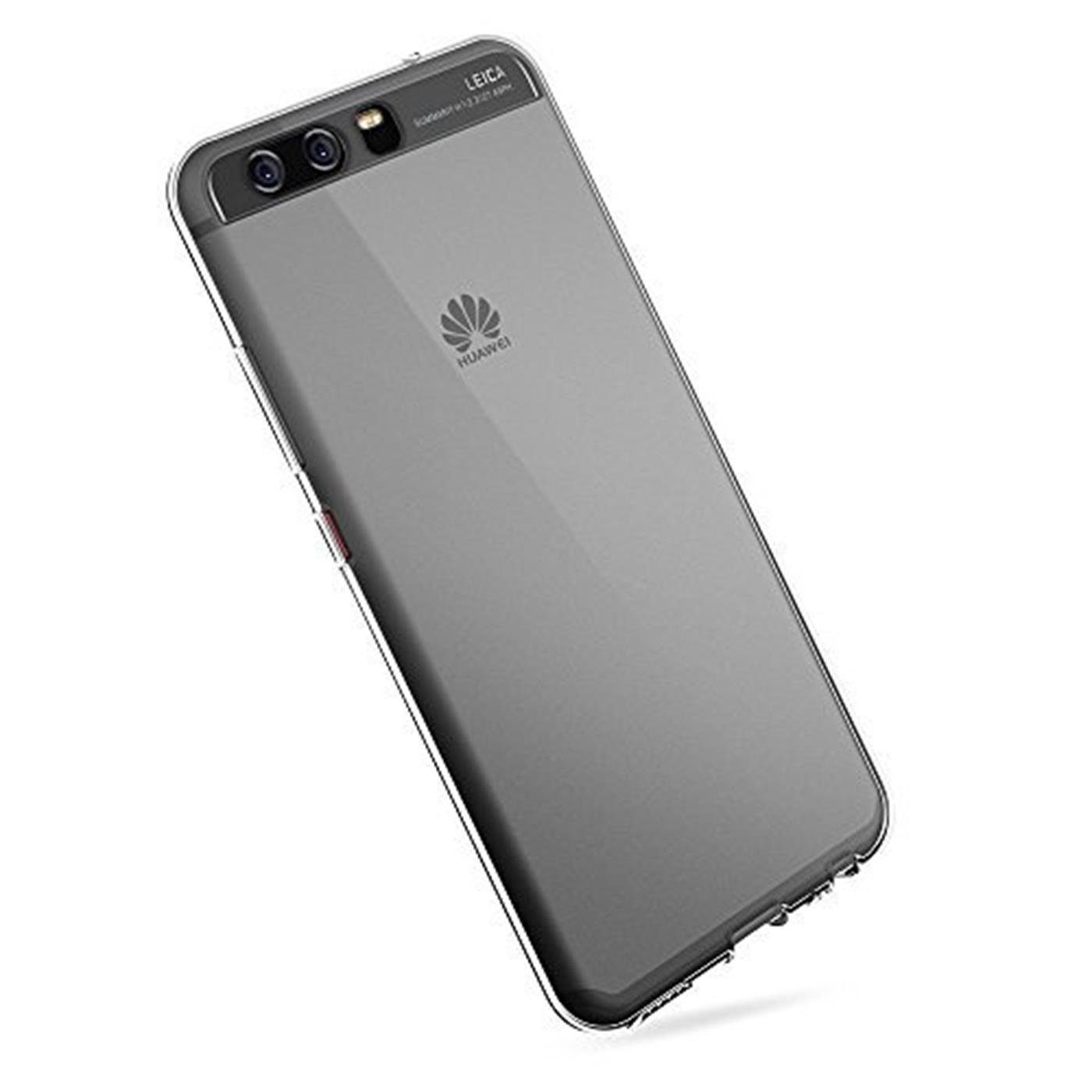 CoolGadget Handyhülle Transparent Ultra Slim Case für Huawei P10 5,1 Zoll, Silikon Hülle Dünne Schutzhülle für Huawei P10 Hülle