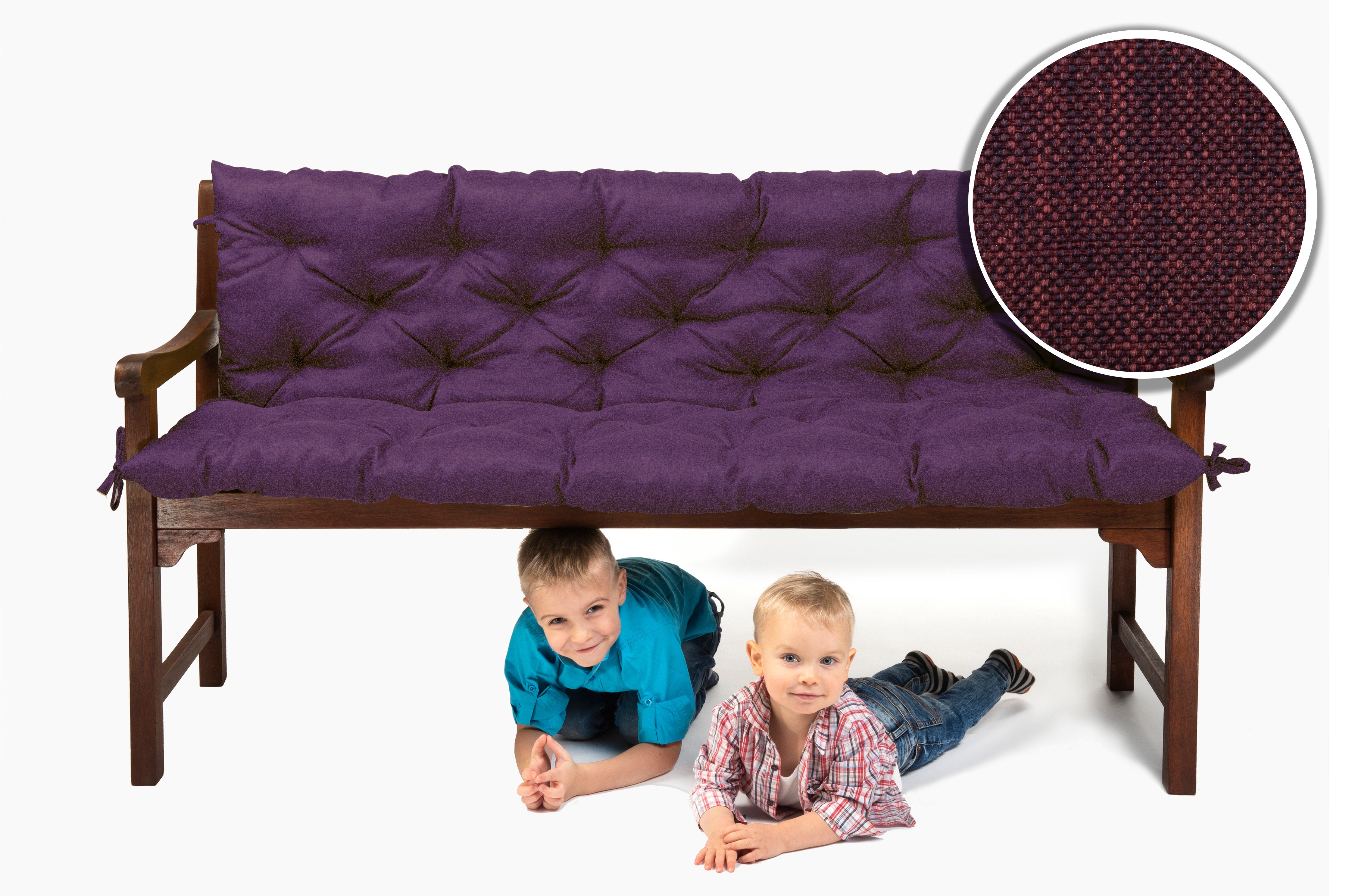 sunnypillow Bankauflage Bankauflage Stuhlkissen viele Farben und Größen zur Auswahl, 100 cm x 40 cm x 40 cm violett