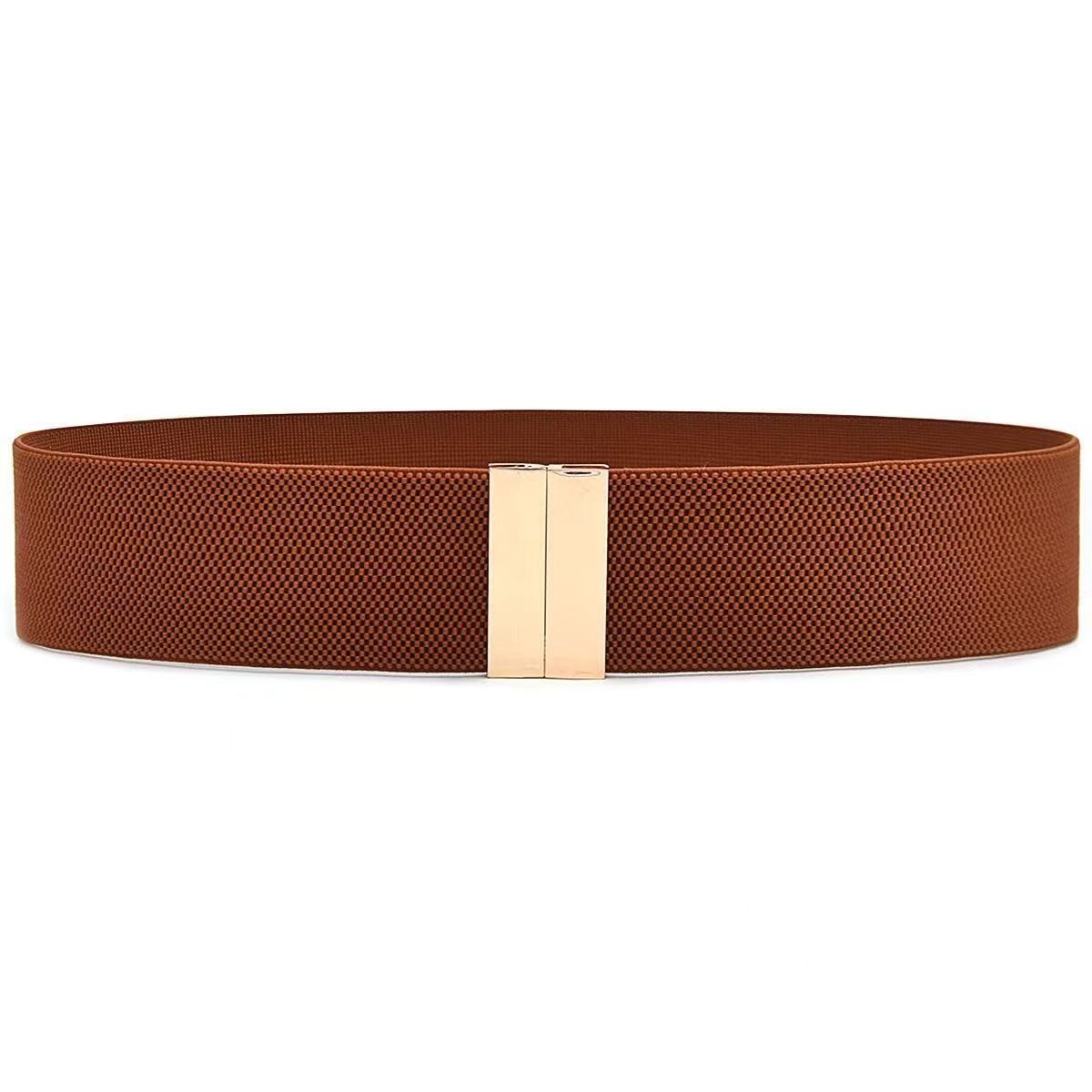 Bwecuy Taillengürtel Breite Elastische Taillengürtel für Frauen Retro Stretchgürtel Taillenbund, dekorativer Gürtel für Kleider, Hemden, Hosen