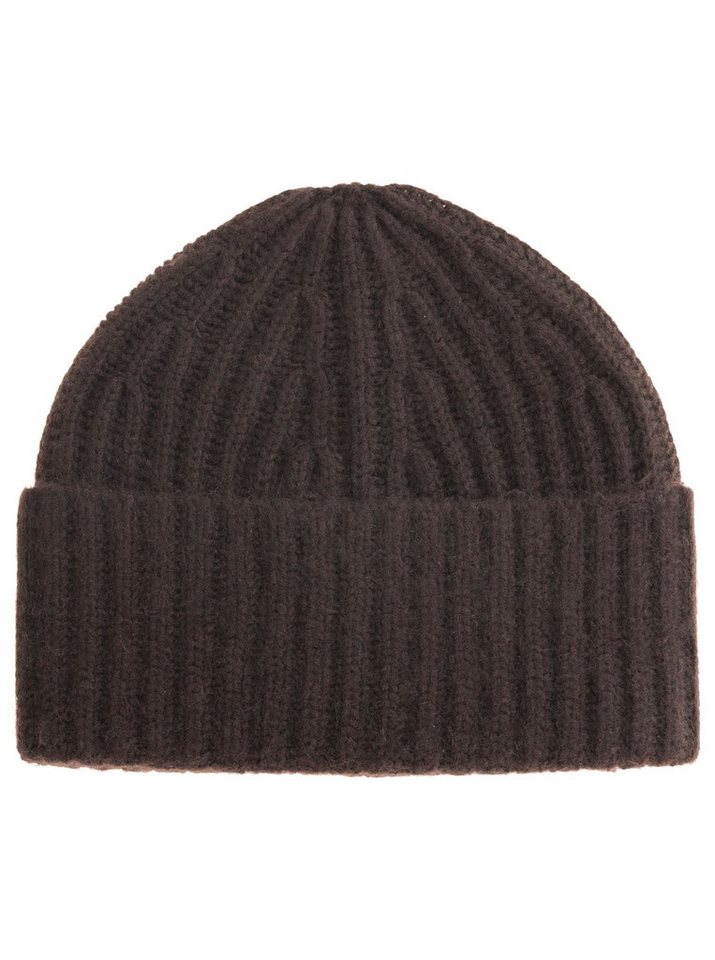 Zwillingsherz Strickmütze 100% Kaschmir Grobstrick Mütze "Uni"