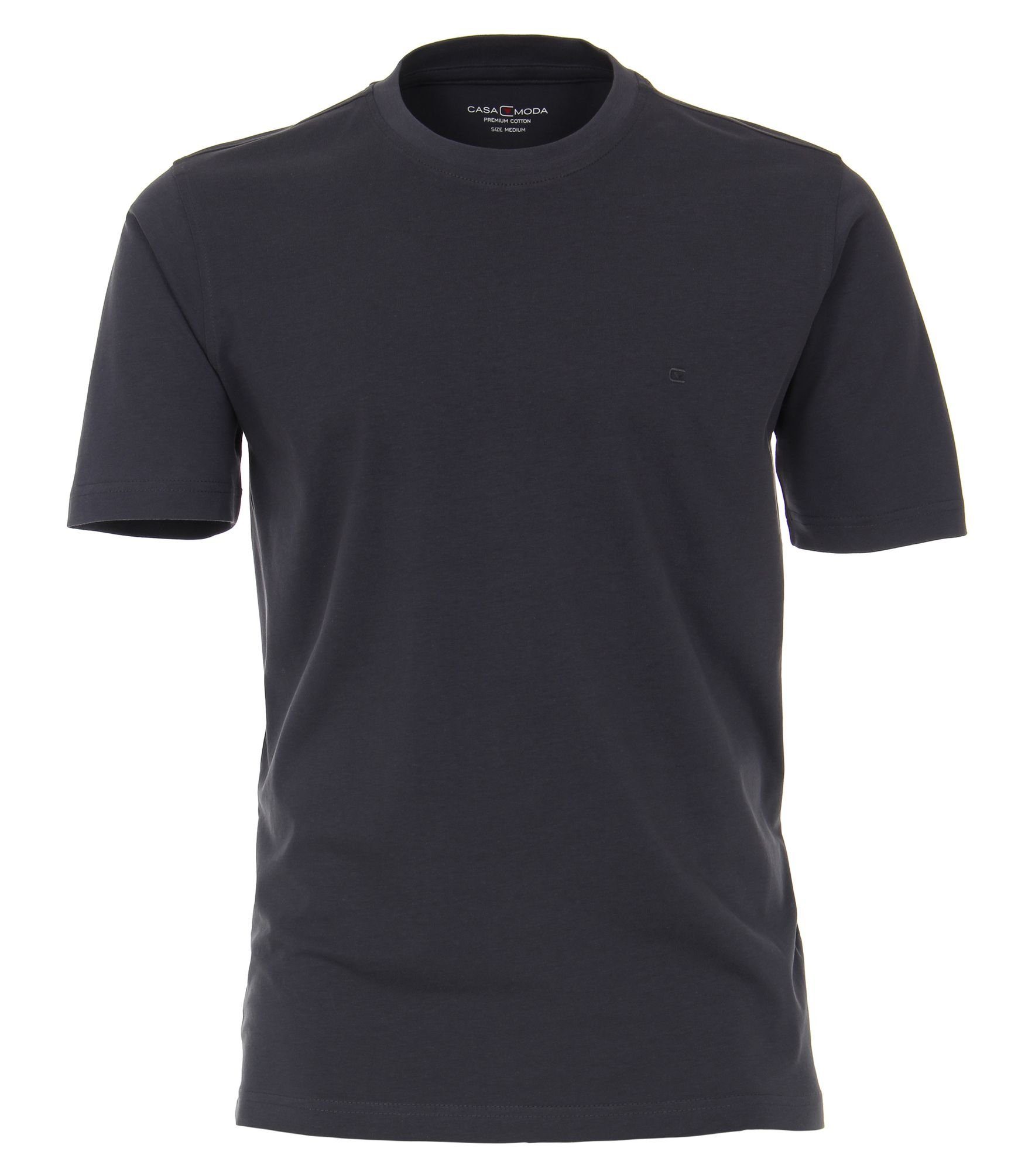 CASAMODA T-Shirt T-Shirt unifarben 004200 Anthrazit (766)