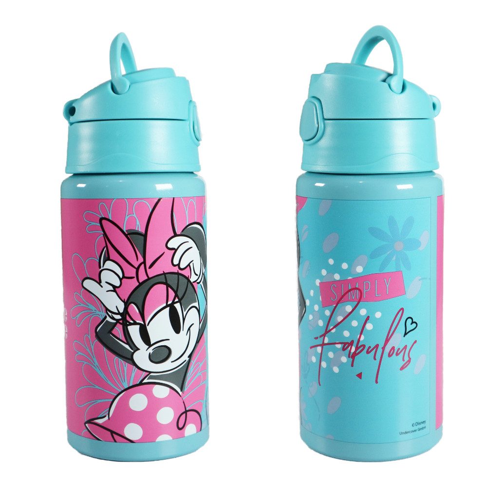 Trinkflasche Disney Minnie Maus Kinder Aluminium Wasserflasche Flasche 500 ml