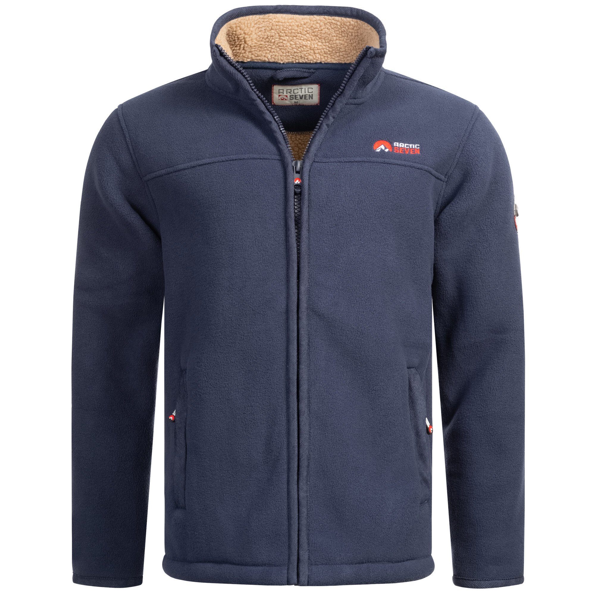 Arctic Seven Fleecejacke ASZeroo mit hoch schließendem Stehkragen