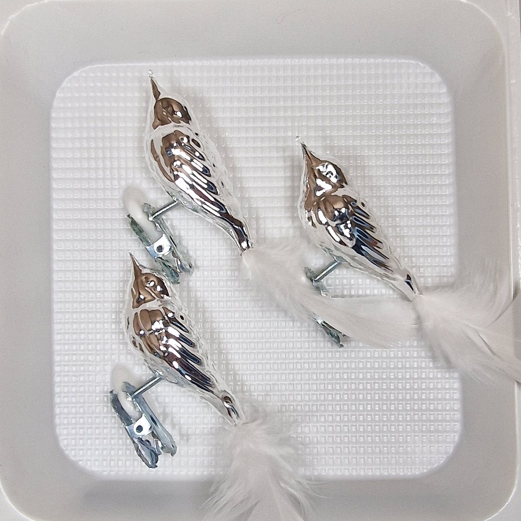 Lauschaer Glas Christbaumschmuck Christbaumschmuckvögel in verschiedenen Farben