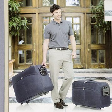 Home4Living Weichgepäck-Trolley Reisekoffer Set 2-teilig Grau Kofferset Koffer, 4 Rollen, strapazierfähig