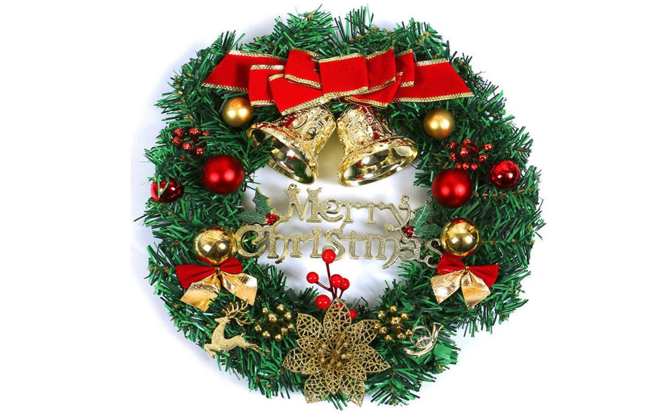 Adventskranz 30cm Weihnachtskranz Türkranz Weihnachten Weihnachtsdeko