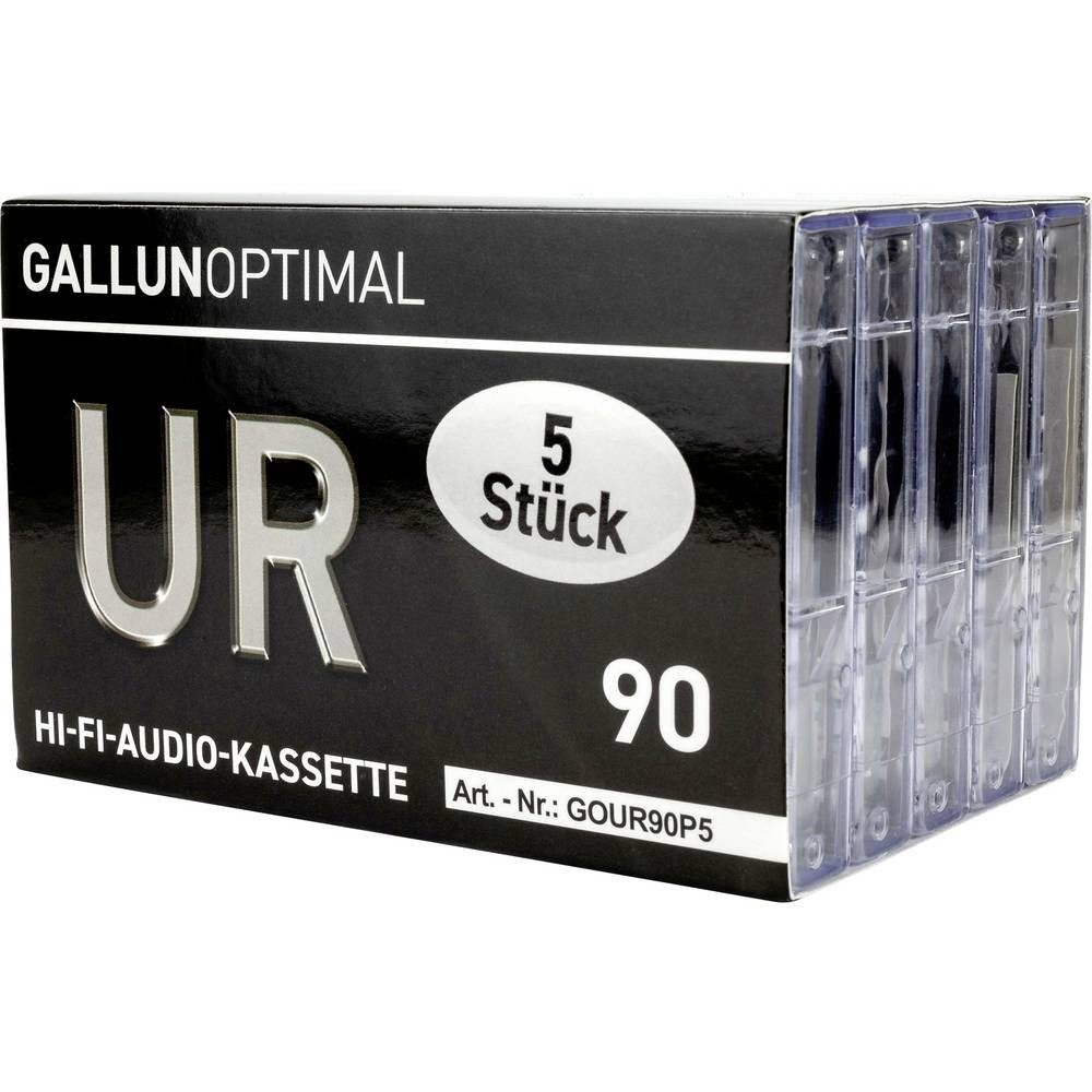 GALLUNOPTIMAL Audiokassette 5 St GOPT90P5 Analoges Diktiergerät