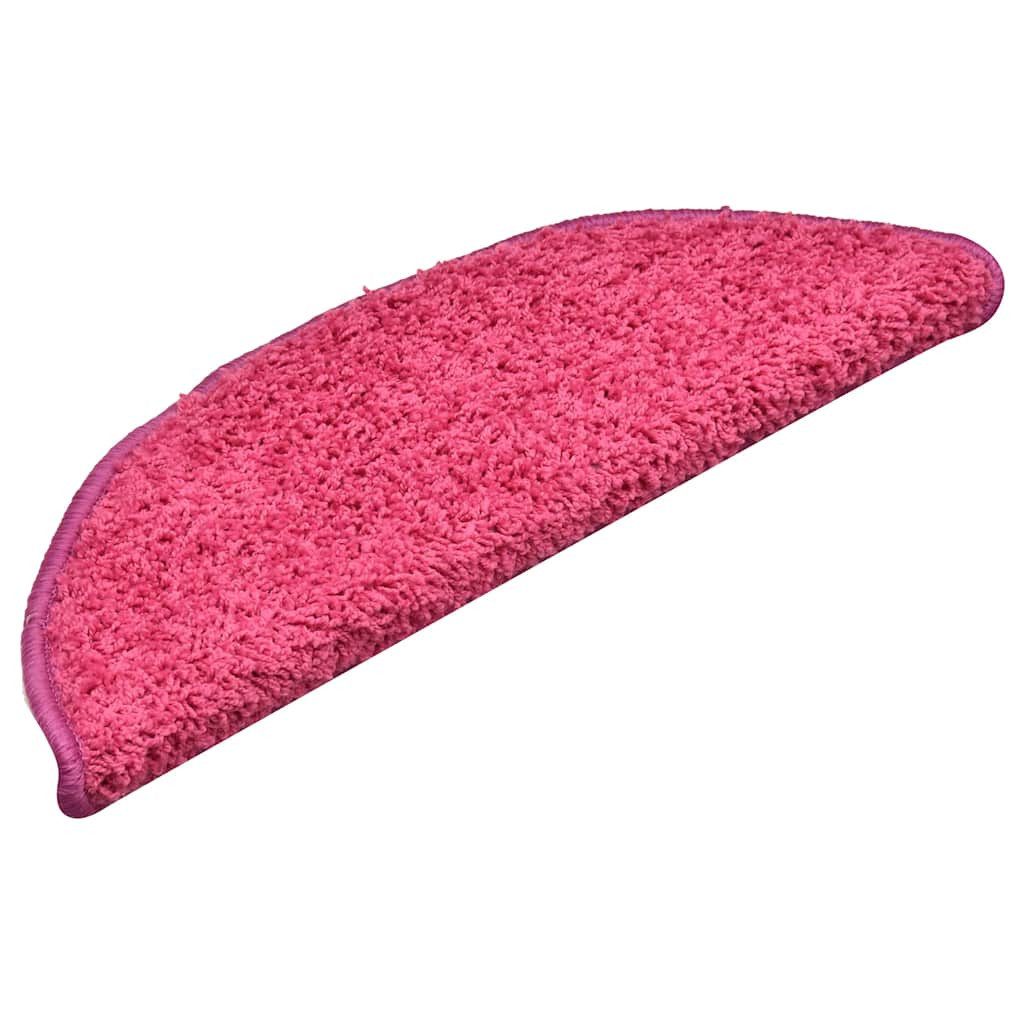vidaXL Stufenmatte Килимки 30 Stk. Rosa 56x17x3 cm, Rechteckig, Höhe: 3 mm