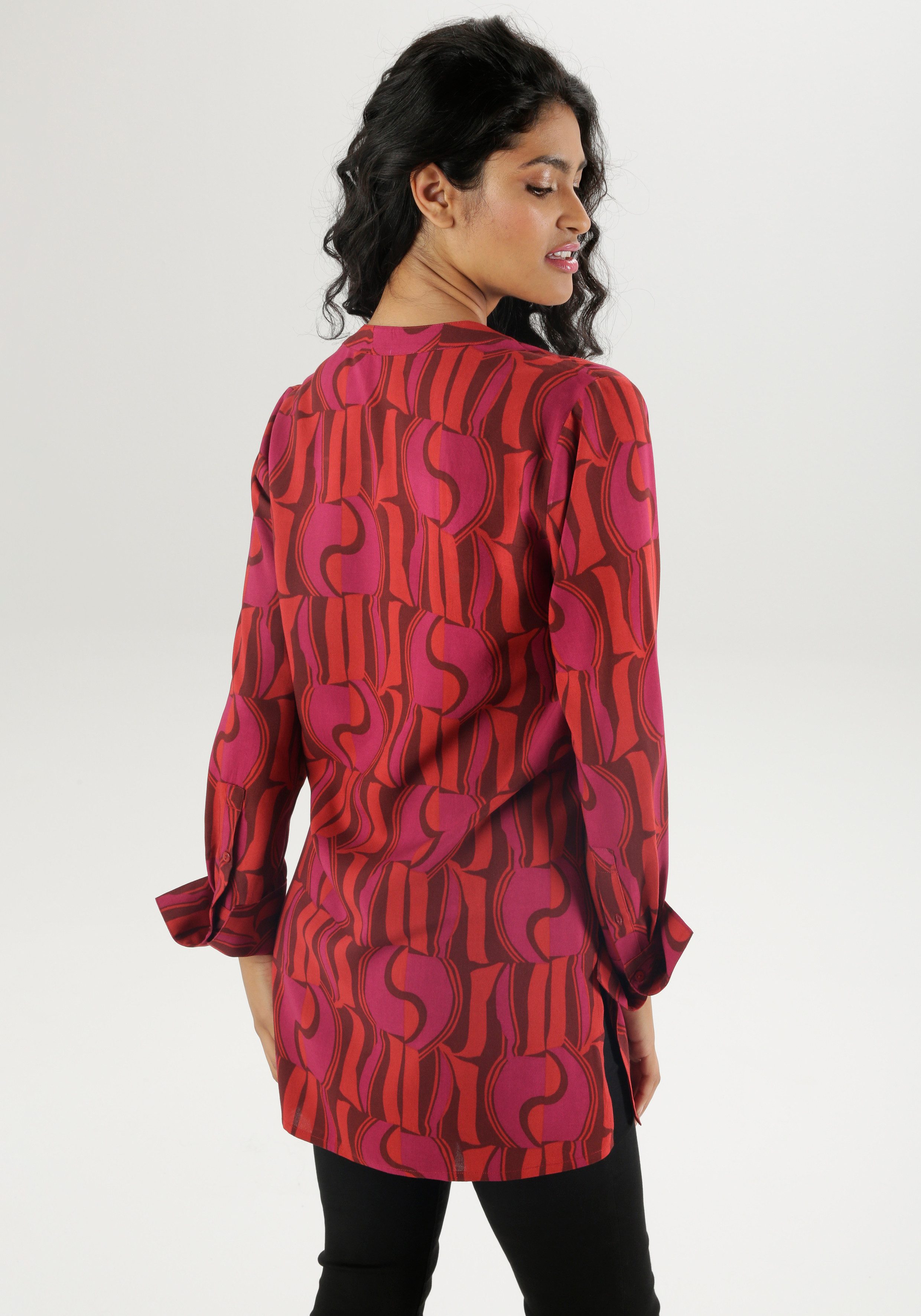 Aniston SELECTED Longbluse mit asymmetrischem Saum günstig online kaufen