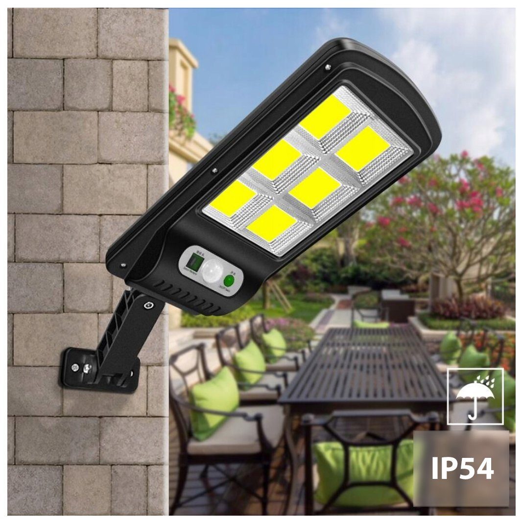 Maclean LED Solarleuchte MCE446, Kaltweiß, Solar Straßenlampe mit Bewegungs- und Dämmerungssensor