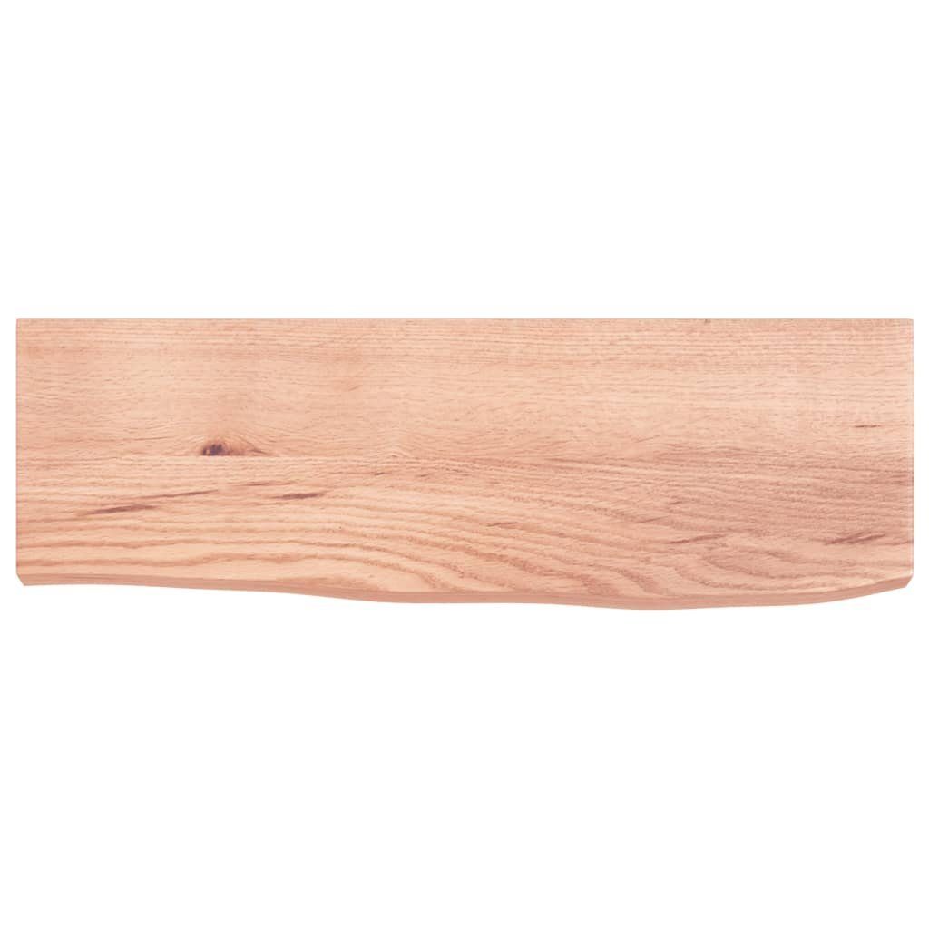 Massivholz Hellbraun furnicato cm 60x20x4 Behandelt Eiche Wandregal