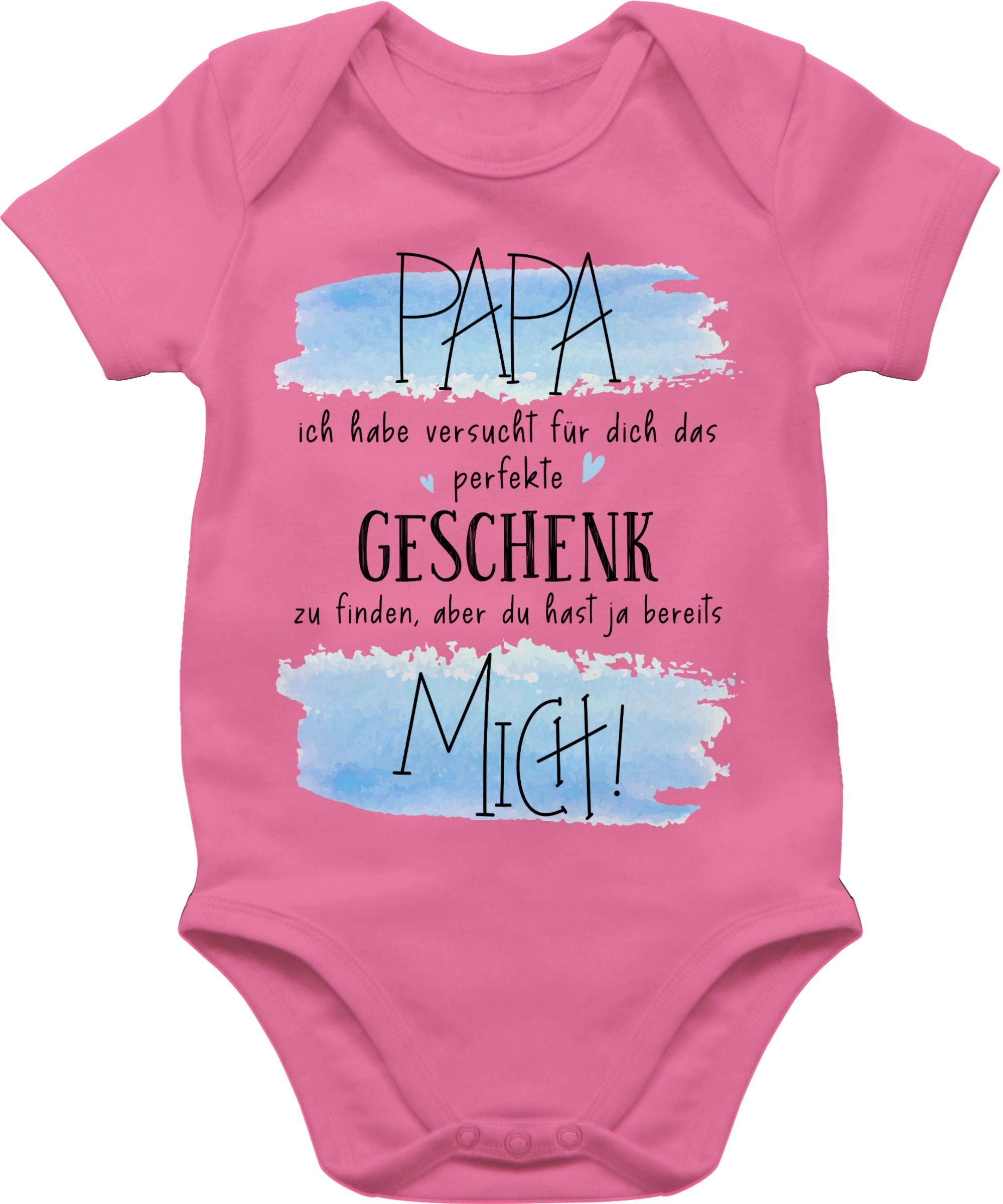 Shirtracer Shirtbody Papa ich habe versucht für Dich das perfekte Geschenk zu finden - Gesc Geschenk Vatertag Baby 3 Pink