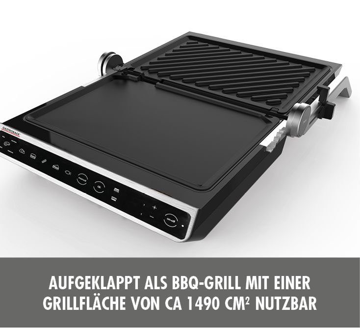 Gastroback Kontaktgrill 42542 Design BBQ Advanced Smart, 2000 W