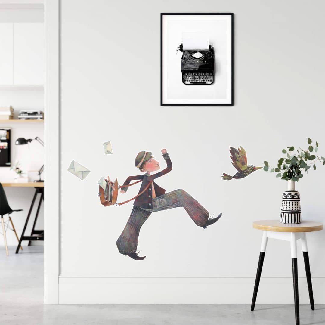 Wandbild Der Märchen Blanz Briefträger, selbstklebend, Post K&L Deko Wall Kinderzimmer Art Wandtattoo entfernbar Wandtattoo