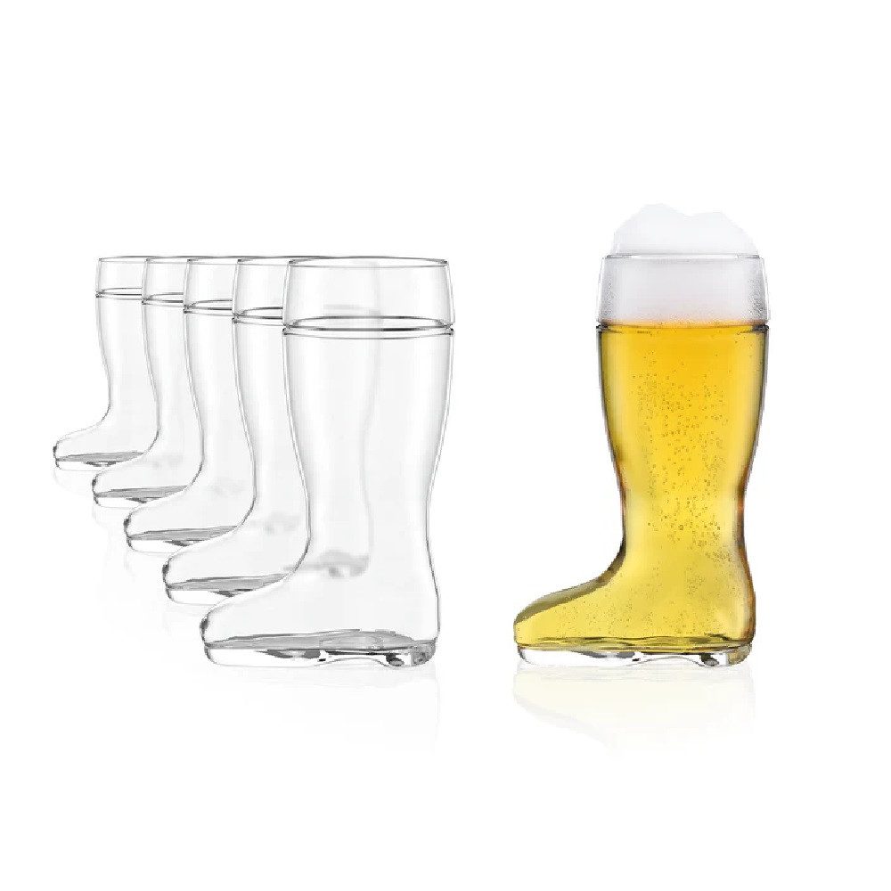 Stölzle-Oberglas Bierglas Stölzle Oberglas Bierstiefel 1,0 l 6er Set, Kristallglas