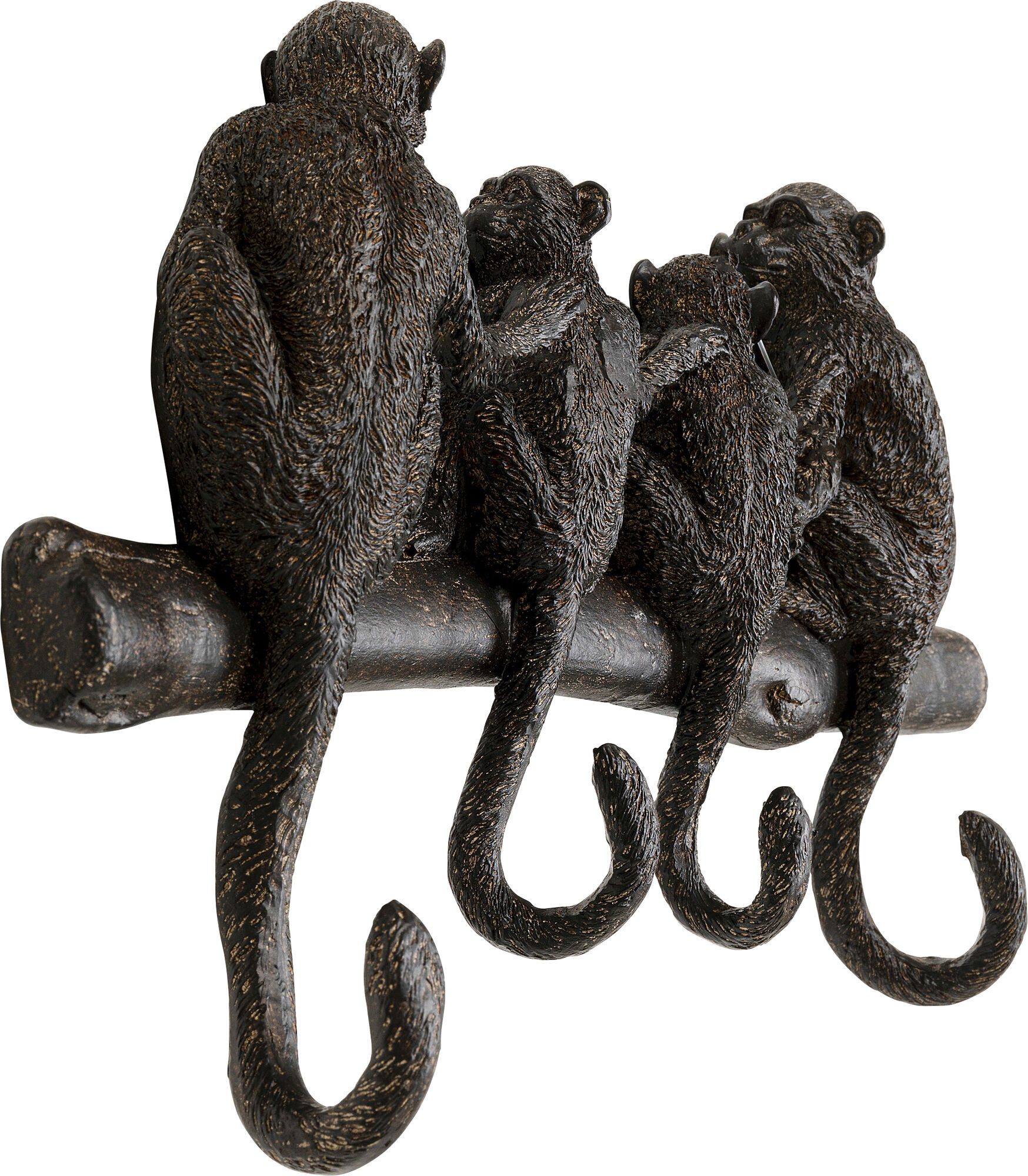 Kare Design Wandgarderobe Monkey Family, mit 4 Haken