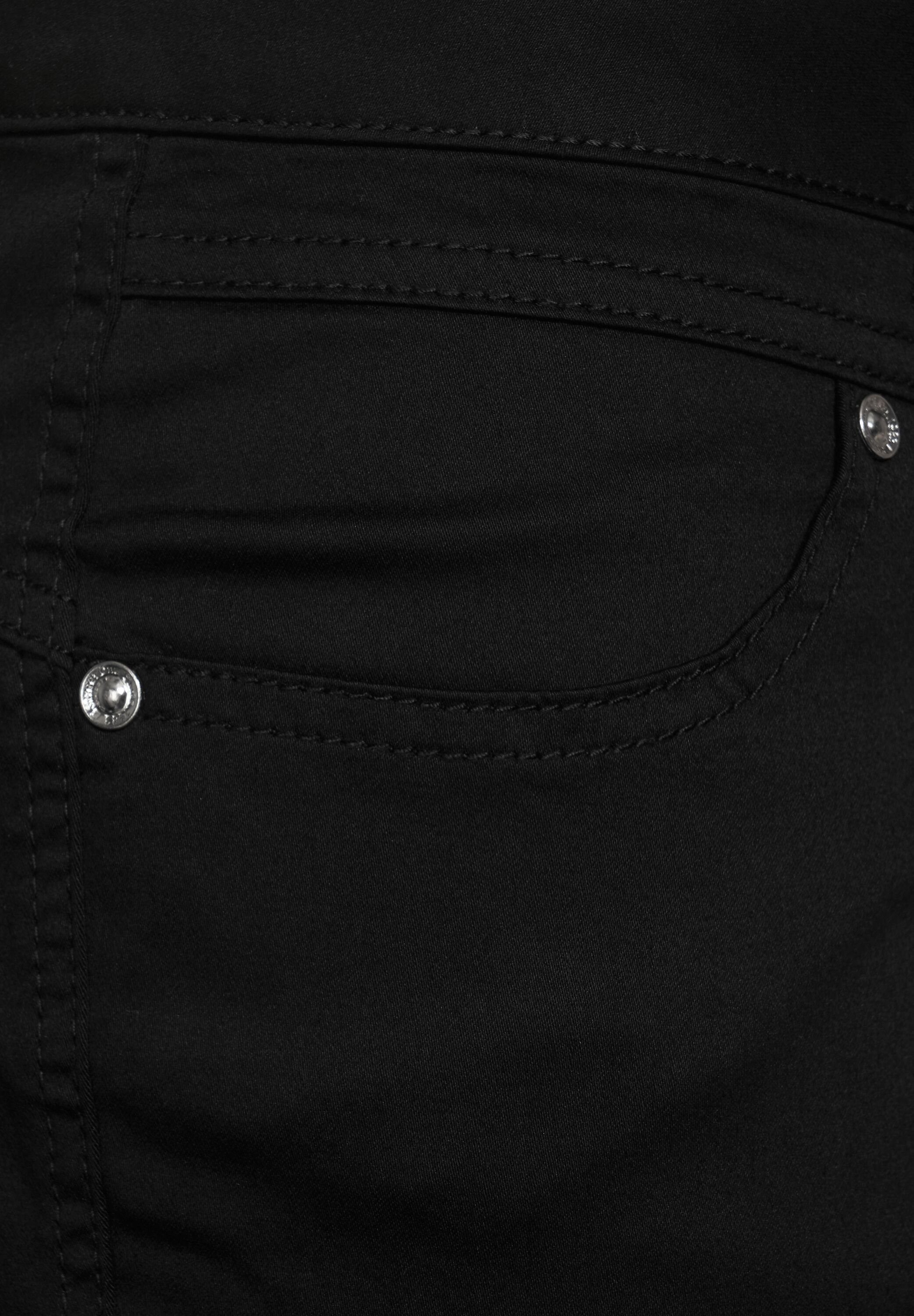 STREET ONE 7/8-Hose Street Casual Black Unifarbe One (1-tlg) Fit Hose in in Einschubtaschen