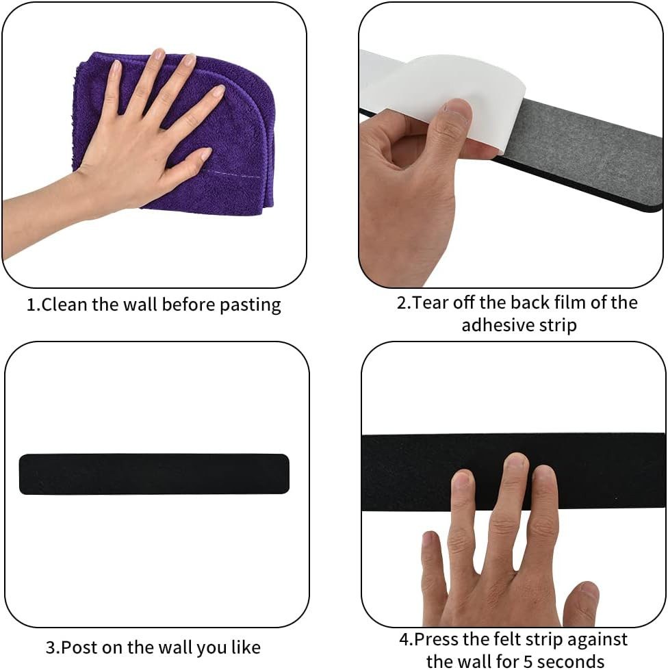 Coonoor Pinnwand 8 Stück Pinnwand Bar Streifen Korkplatte mit Pushpins günstig online kaufen