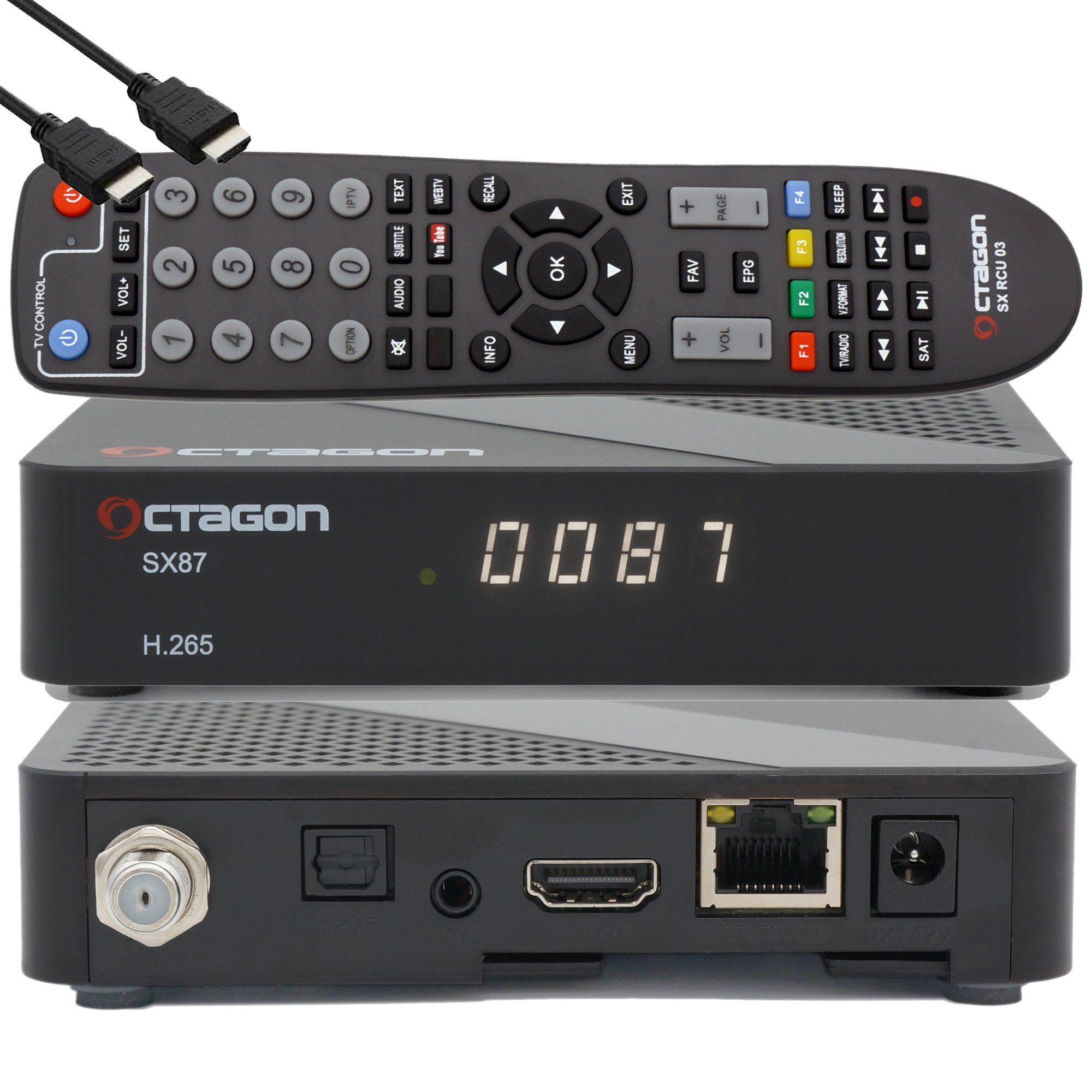 SX87 HD H.265 S2+IP HEVC Set-Top Box - Sat & Smart IPTV Receiver SAT-Receiver