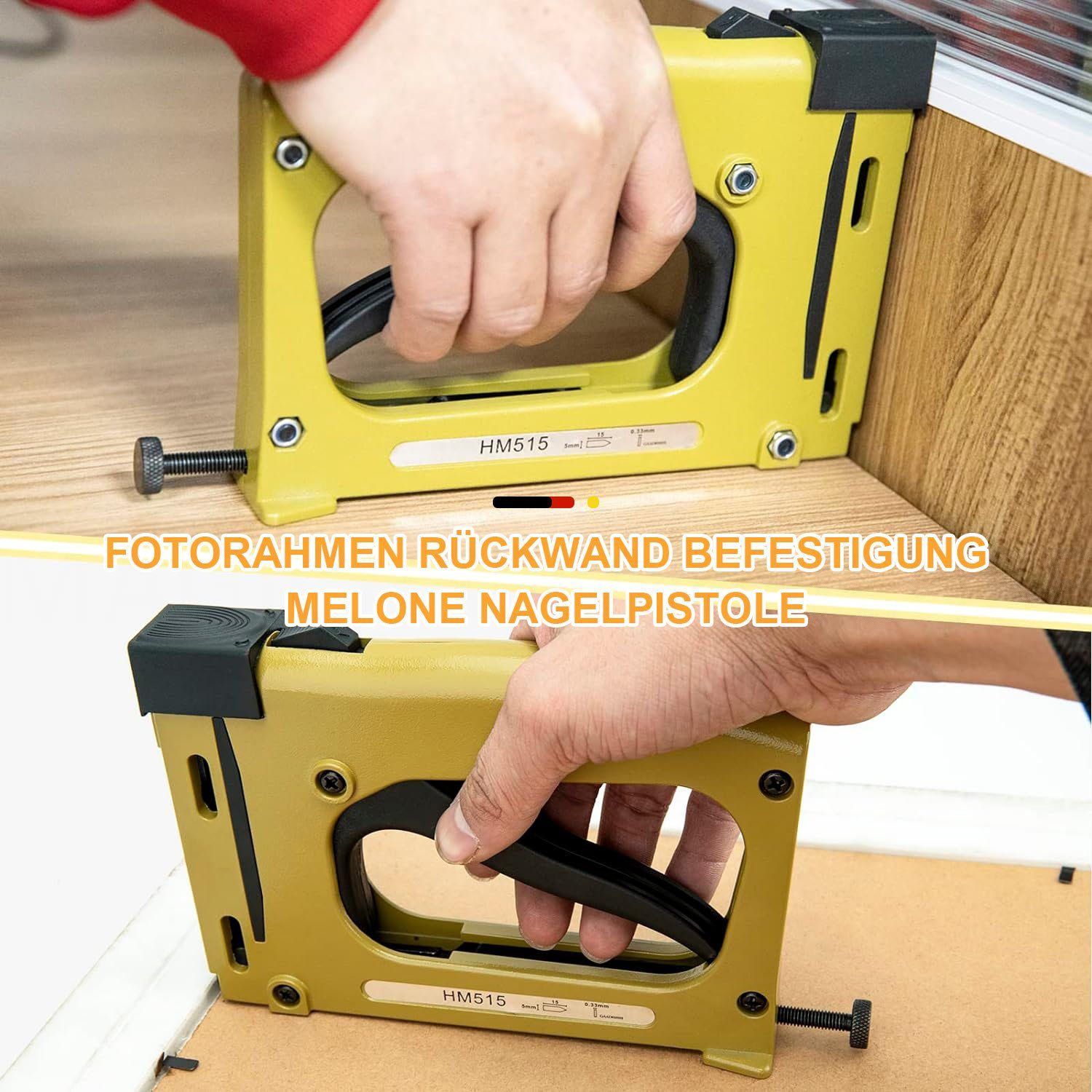 Heftpistole tlg), Handtacker FotorahmenRahmen 1000 mit (1 MAGICSHE Klammern, Nagelpistole