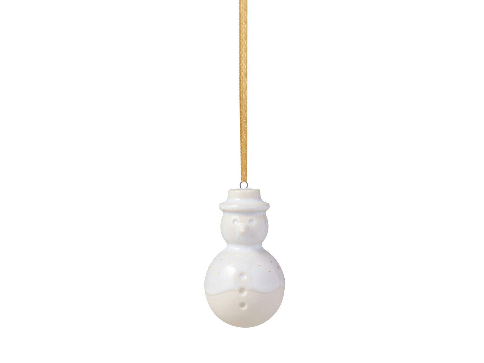 Villeroy & Boch Weihnachtsbaumkugel Winter Glow Ornament Schneemann 8cm