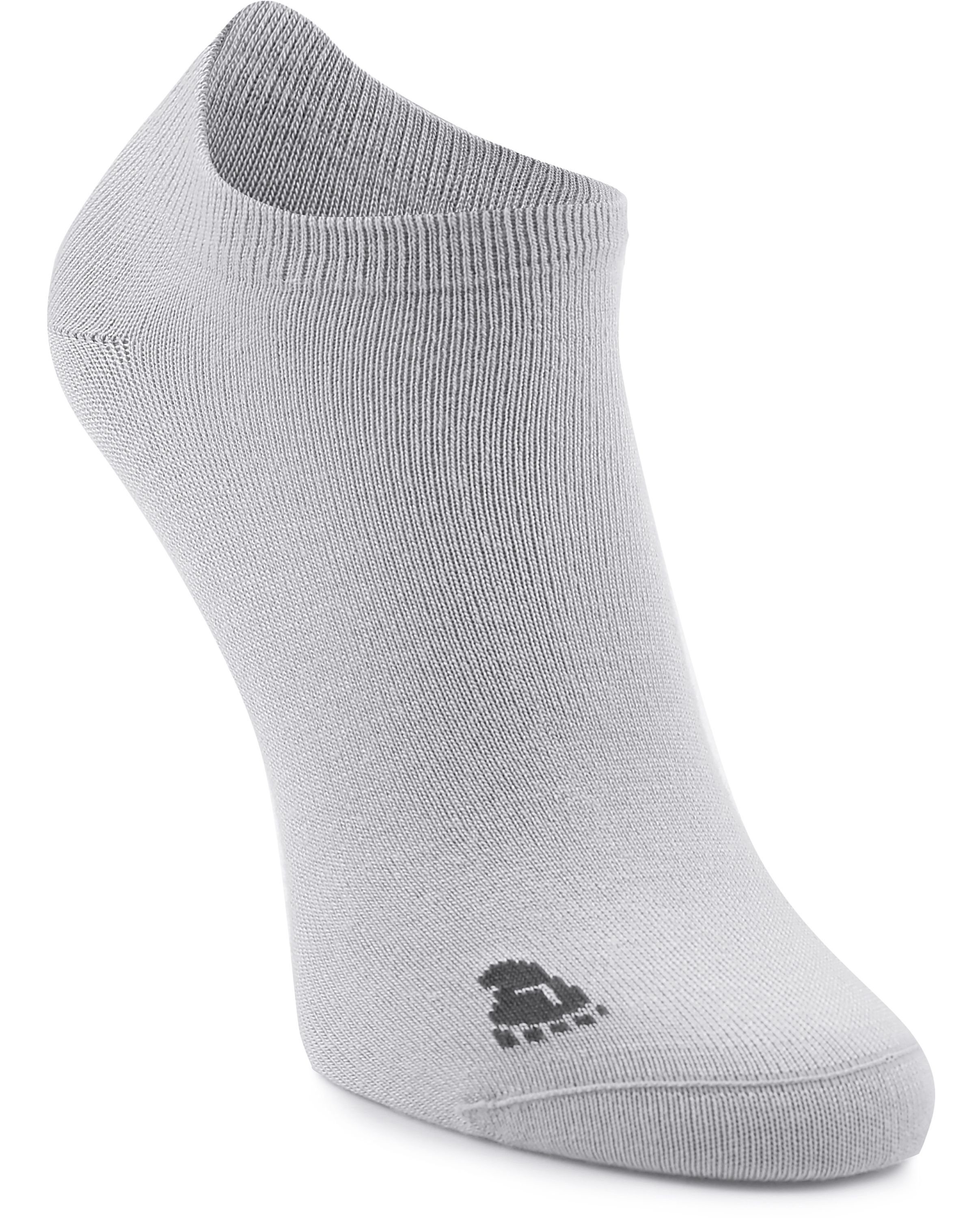 Bambusfasern Unisex Socken Ladeheid LASS0003 aus 5 Socken Pack Sneaker Hellgrau