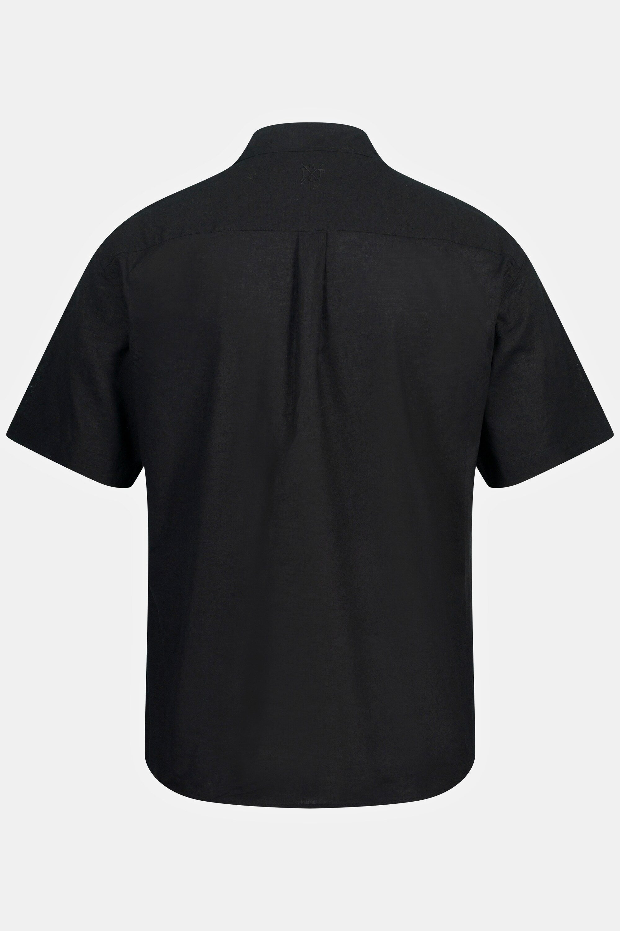 JP1880 Kurzarmhemd Hemd Halbarm Leinenmix Buttondown-Kragen
