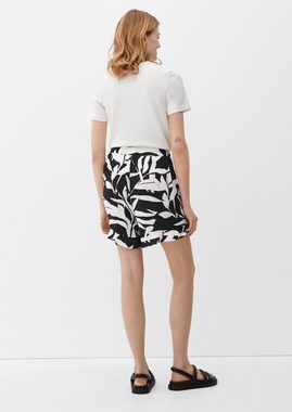 s.Oliver Shorts Regular: Hosenrock mit Raffung Raffung, Layering