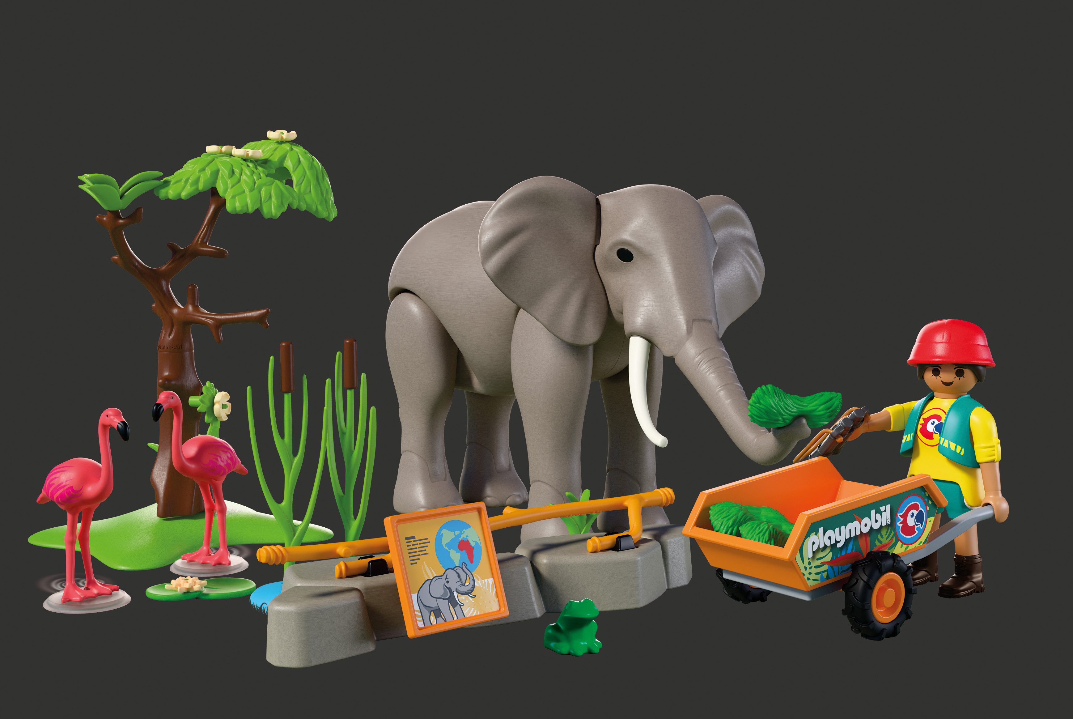 Playmobil® Elefant mit Tierpfleger (72068), Animals & Friends Konstruktions günstig online kaufen