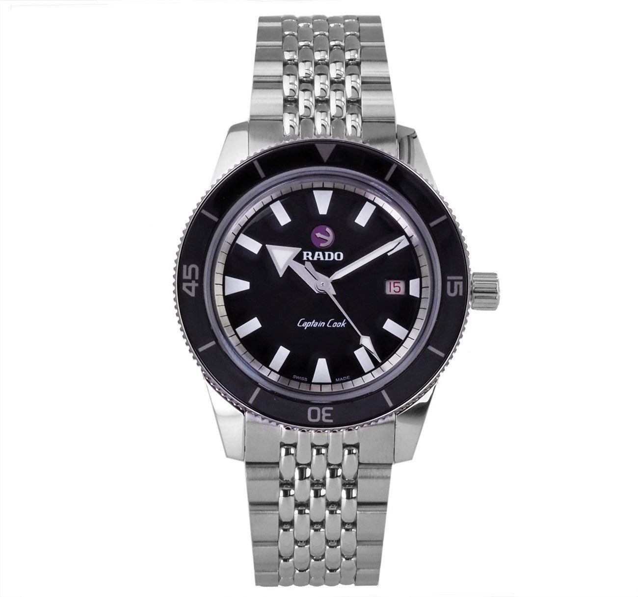 Rado Automatikuhr Herren Uhr R32505153 Captain Cook Swiss Made Ø 42 mm