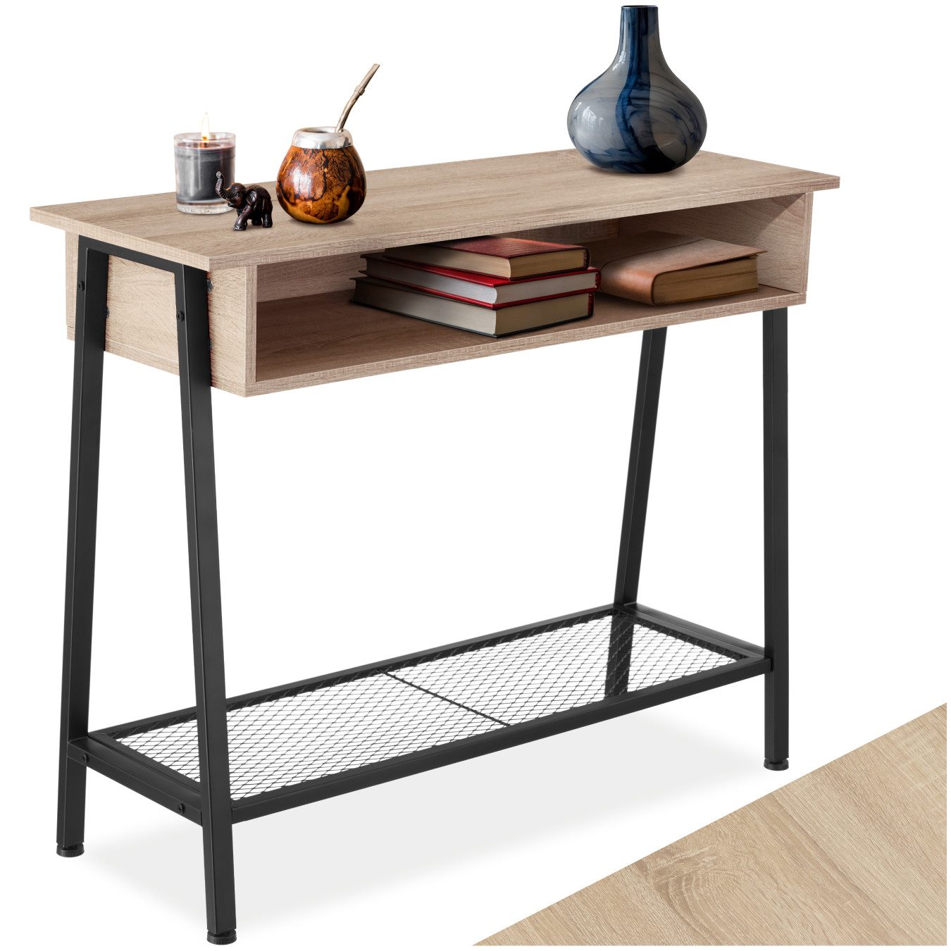 tectake Konsolentisch Beistelltisch Tralee 100x35x80,5cm (1-St., günstig online kaufen