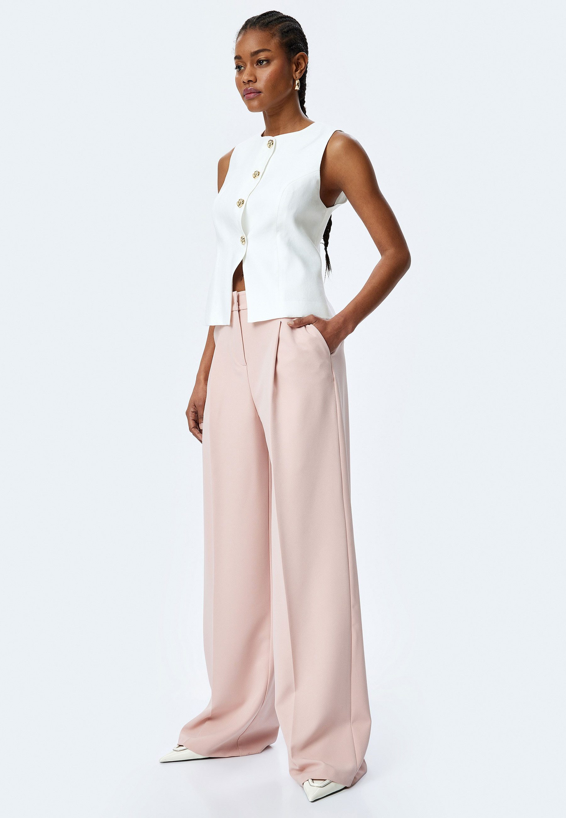 Koton Palazzohose Hohe Leibhöhe Palazzo Palazzohose günstig online kaufen