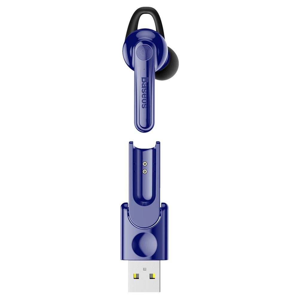 Baseus Magnetic Wireless Kopfhörer mit Geräuschunterdrückung mit Mikrofon wireless In-Ear-Kopfhörer Blau