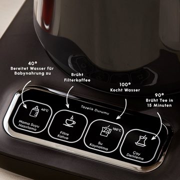 Karaca Wasser-/Teekocher Caysever Robotea Pro 4 in 1 sprechender automatischer Teekocher