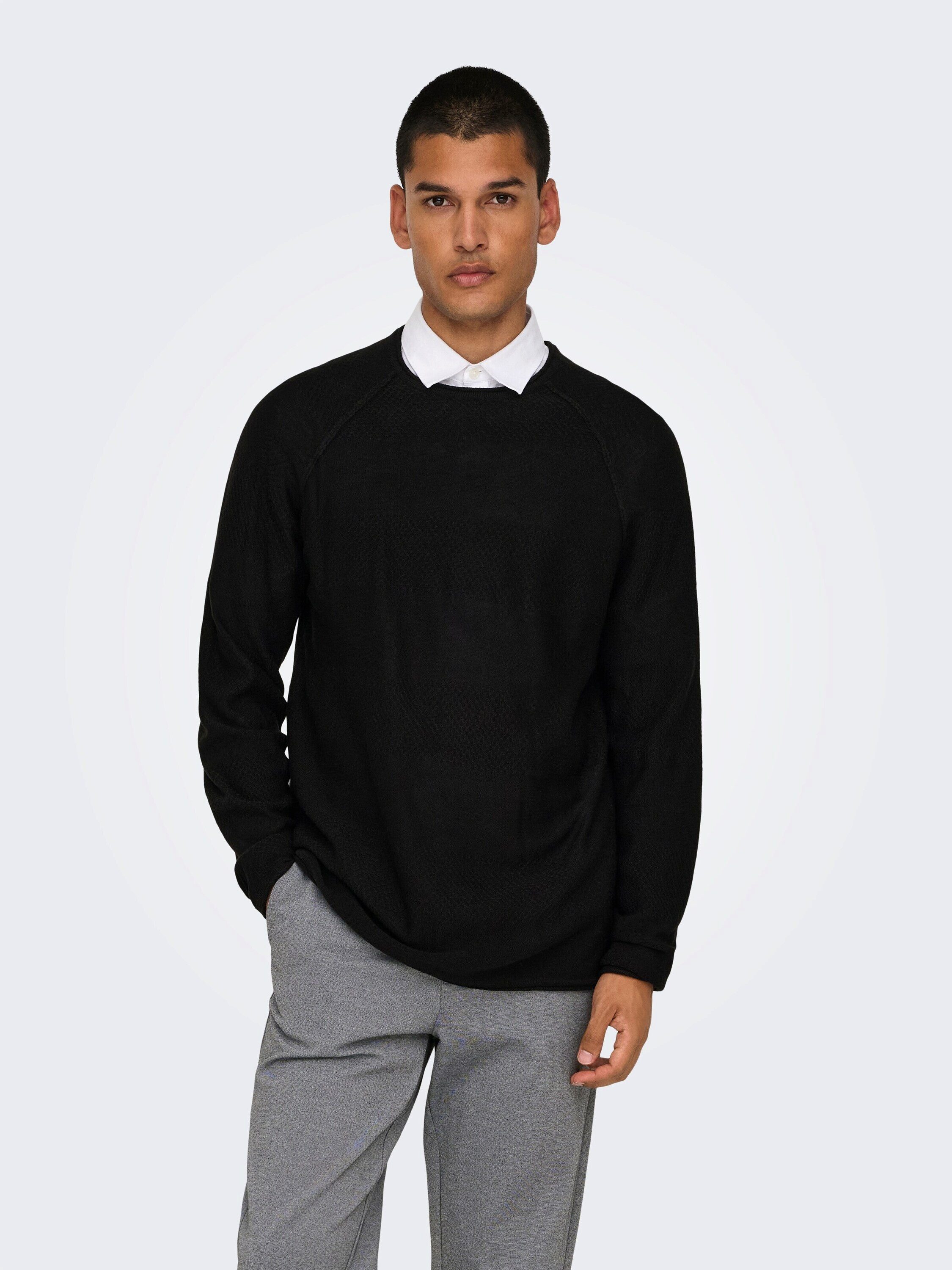 ONLY & SONS Rundhalspullover (1-tlg)