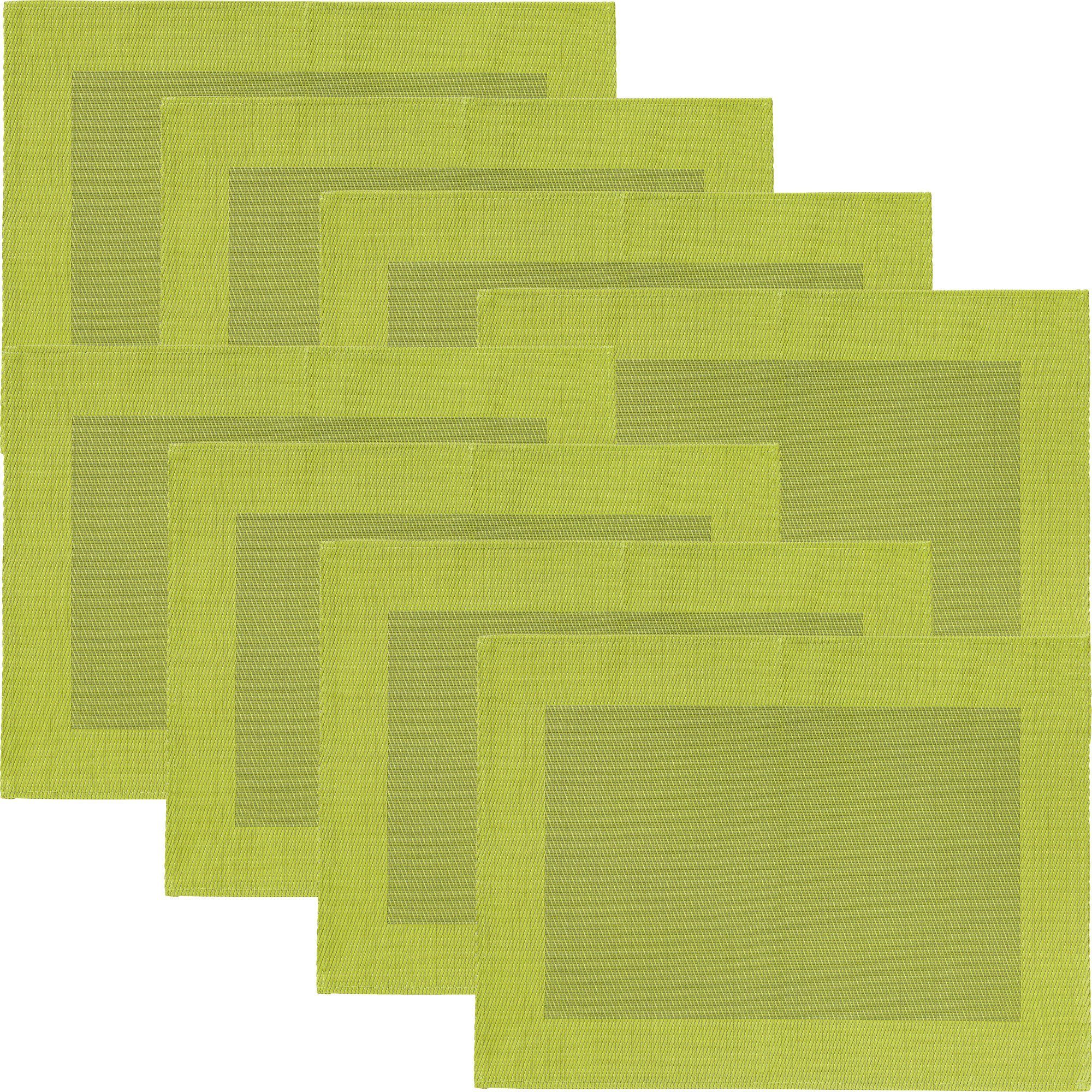 Erwin Müller Platzset Tischset "Lissabon" 8er-Pack, abwaschbar Uni