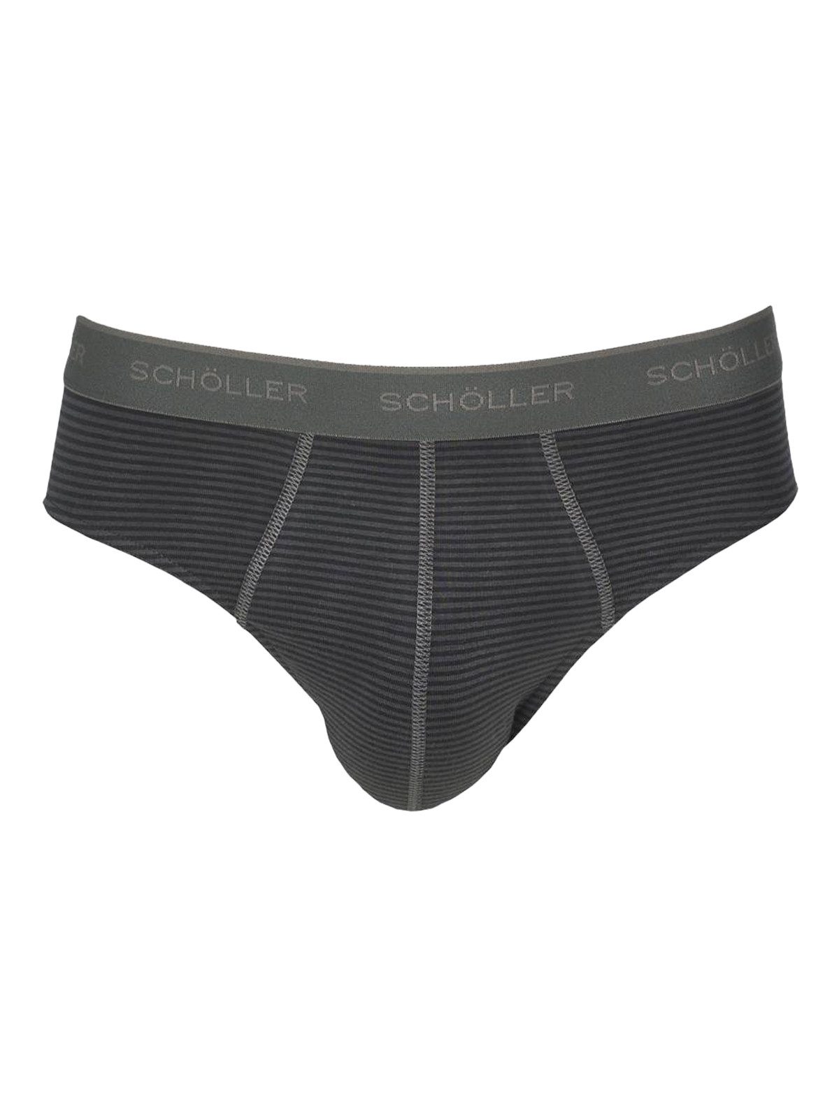 Schöller Slip 3er Pack Herren Slip Baumwolle-Elasthan (Packung, 3-St) -