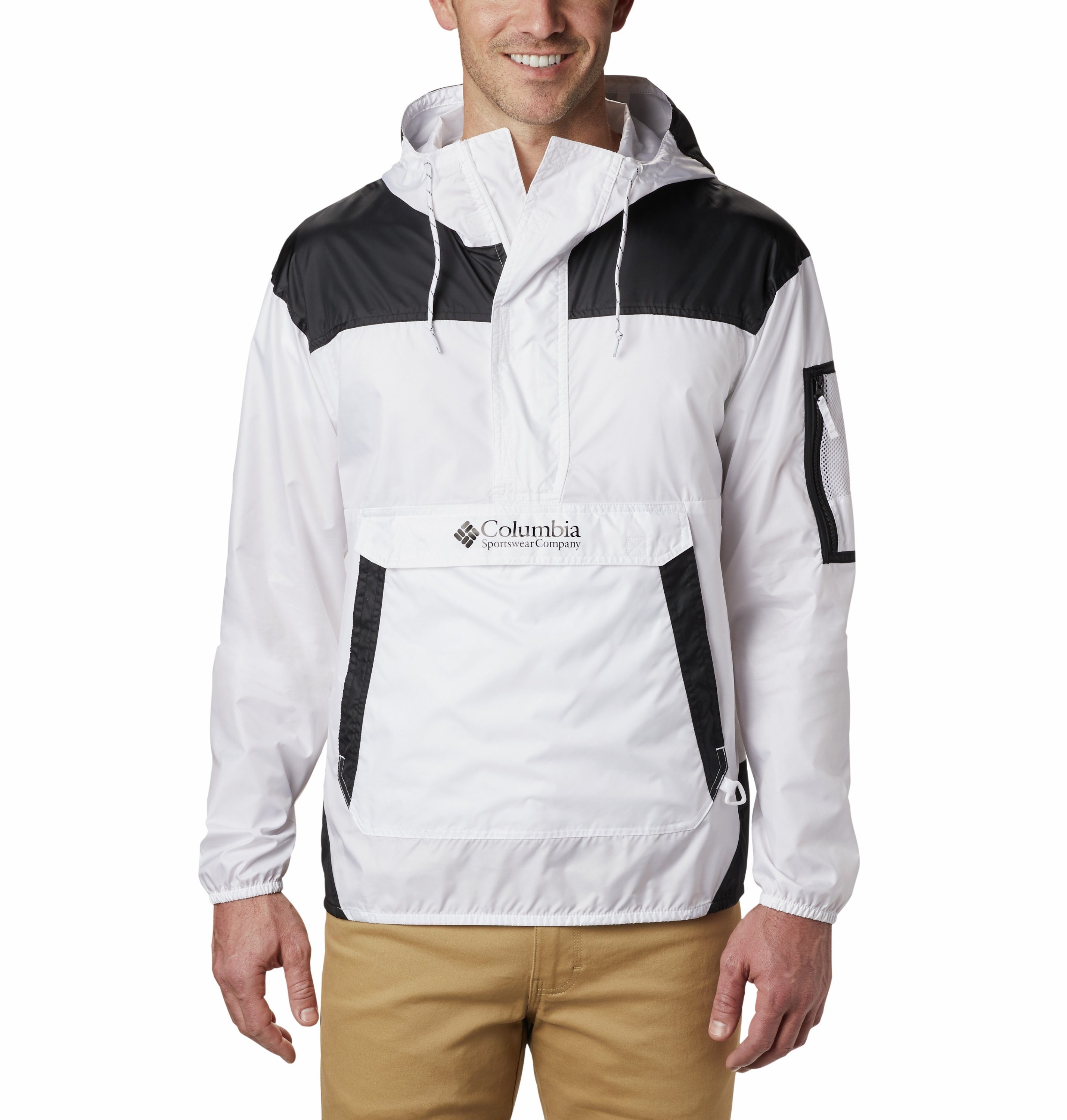 Challenger Columbia Herren Windbreaker white-black Windbreaker Columbia