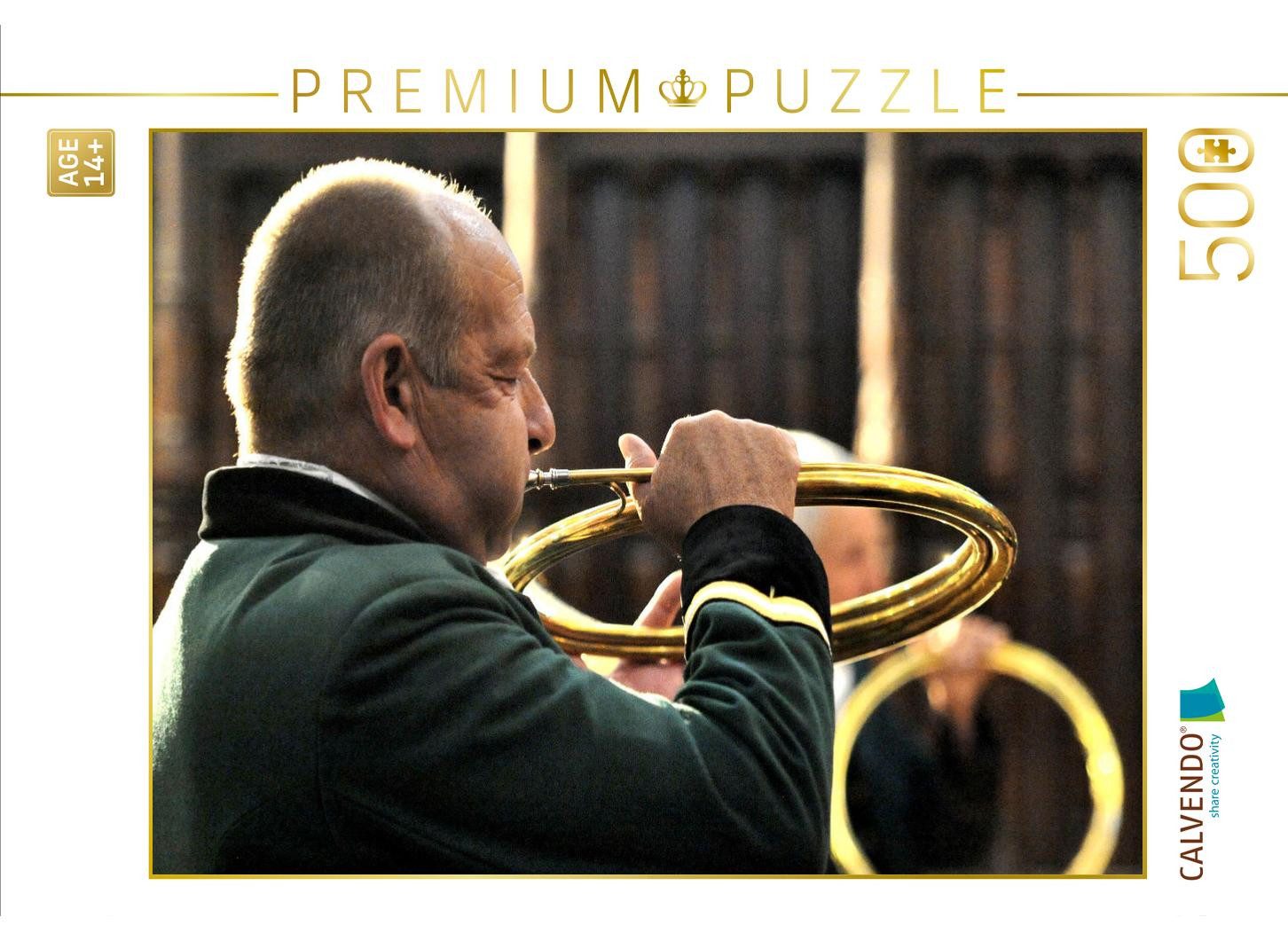 CALVENDO Puzzle CALVENDO Puzzle Jagdhorn, 500 Teile Lege-Größe 48 × 36 cm Foto-Puzzle, 1000 Puzzleteile