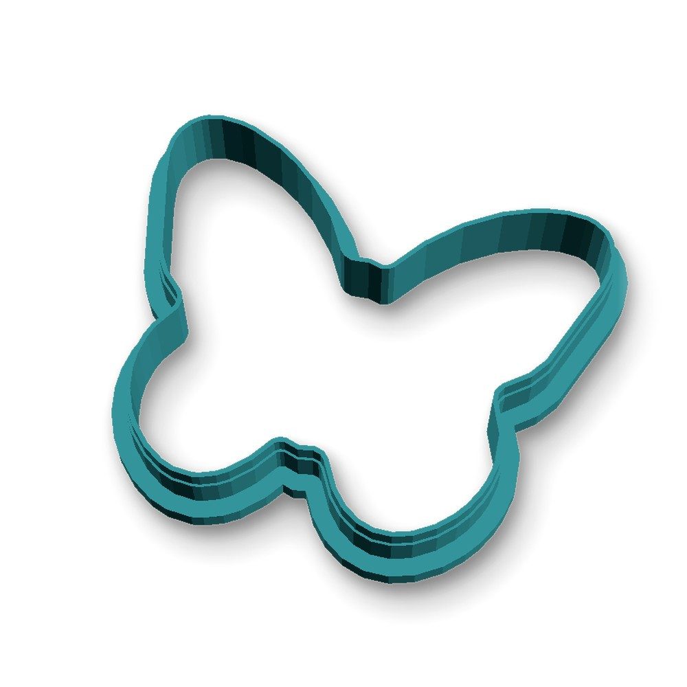 Ausstechform, Kunststoff, (Einzelteil, 1-St), Schmetterling, PETG, 83 mm