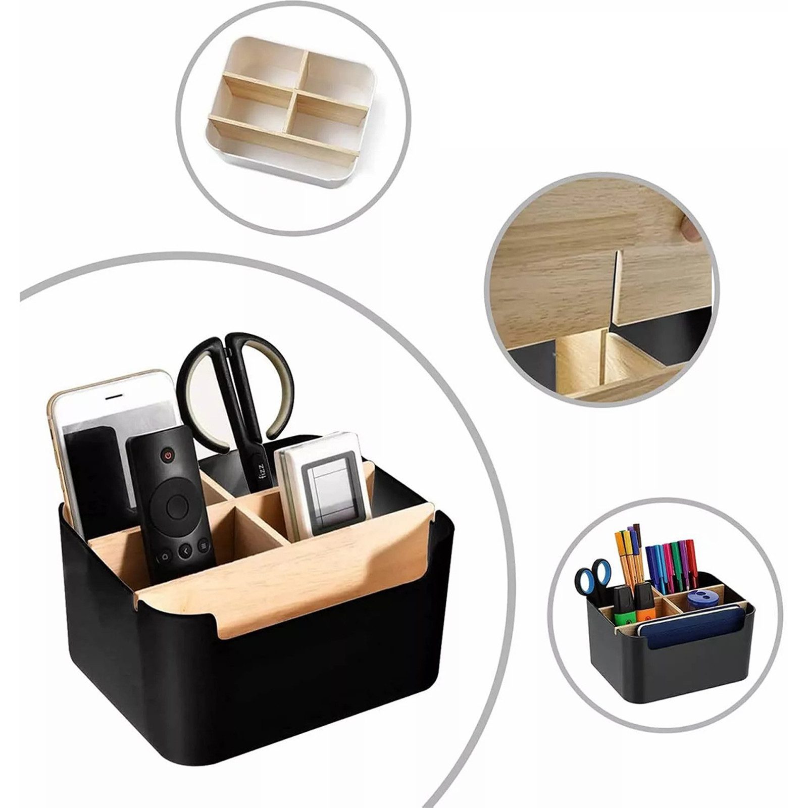 MODFU Organizer Aufbewahrungsbox Tischorganizer mit 5 abnehmbaren Fächern ( günstig online kaufen